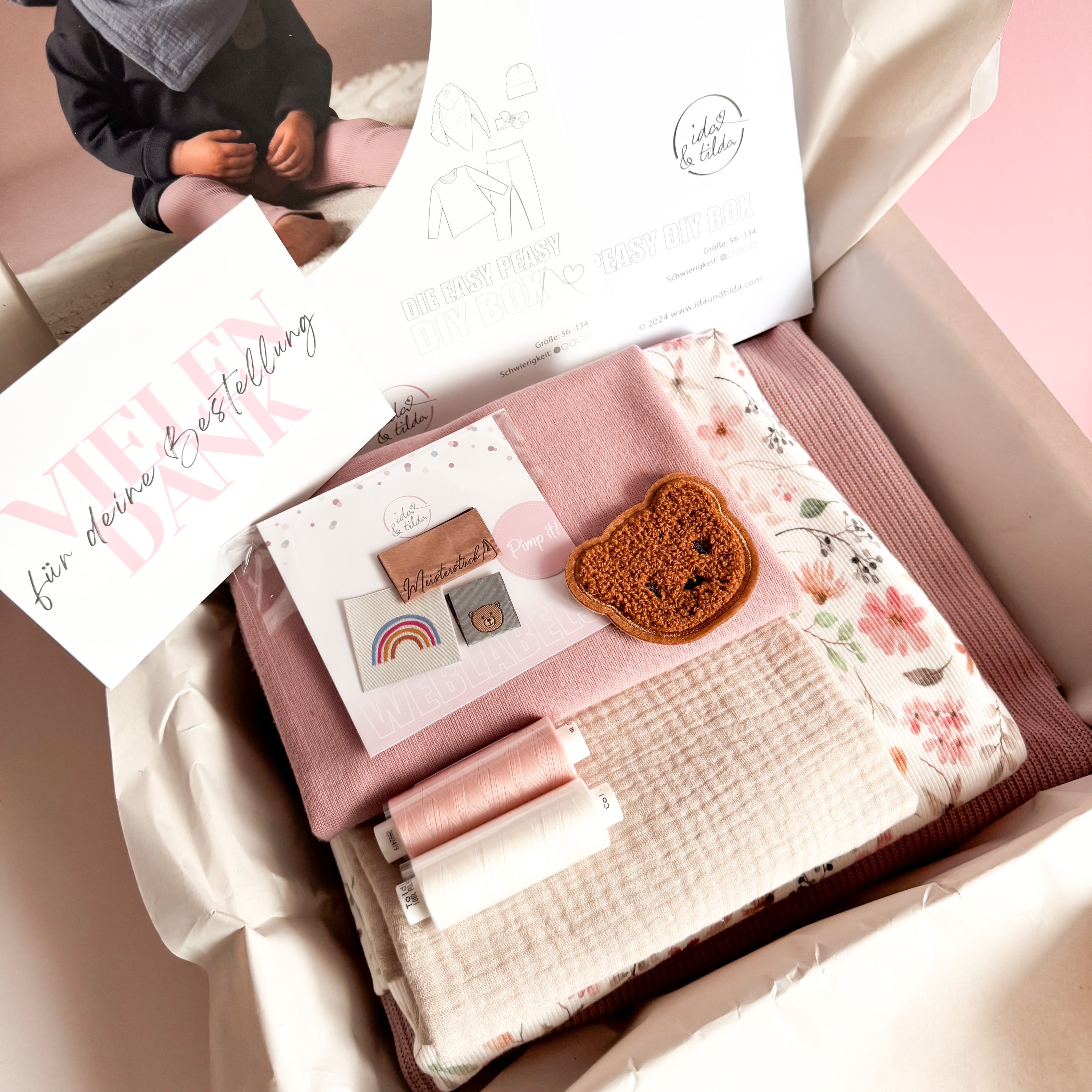 Nähpaket: Easy Peasy DIY Box (Gr.56-134)