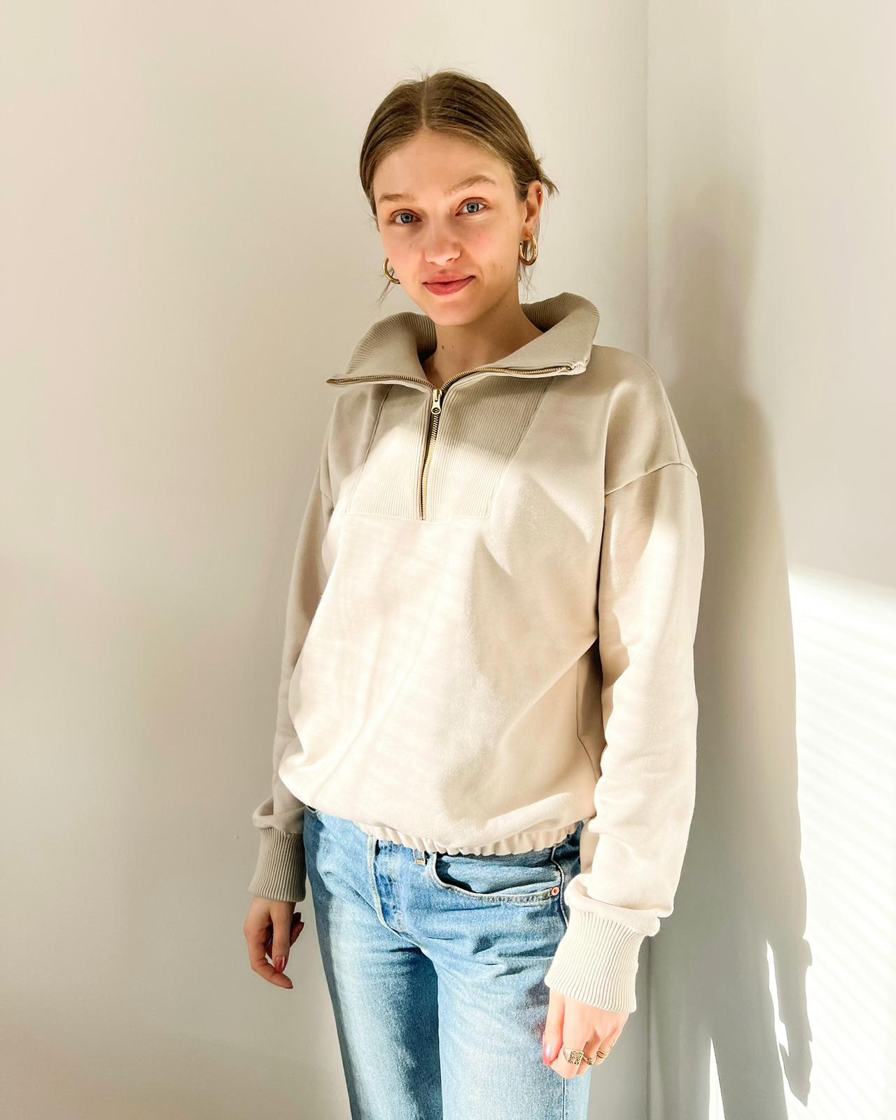 Nähanleitung: Cozy Troyer Damen Größe XS-XXL