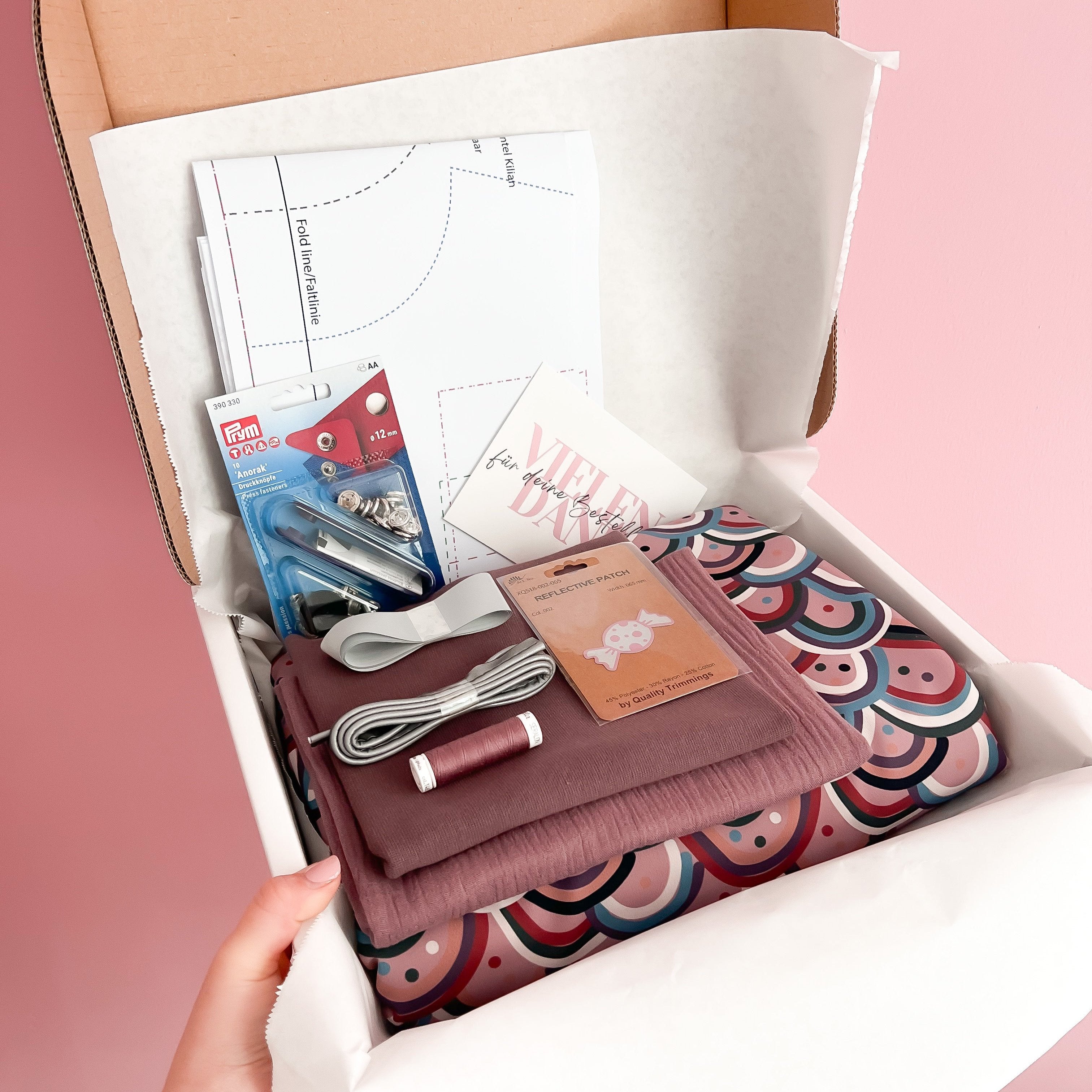 Nähpaket: Softshell-Overall DIY Box Gr. 74-122