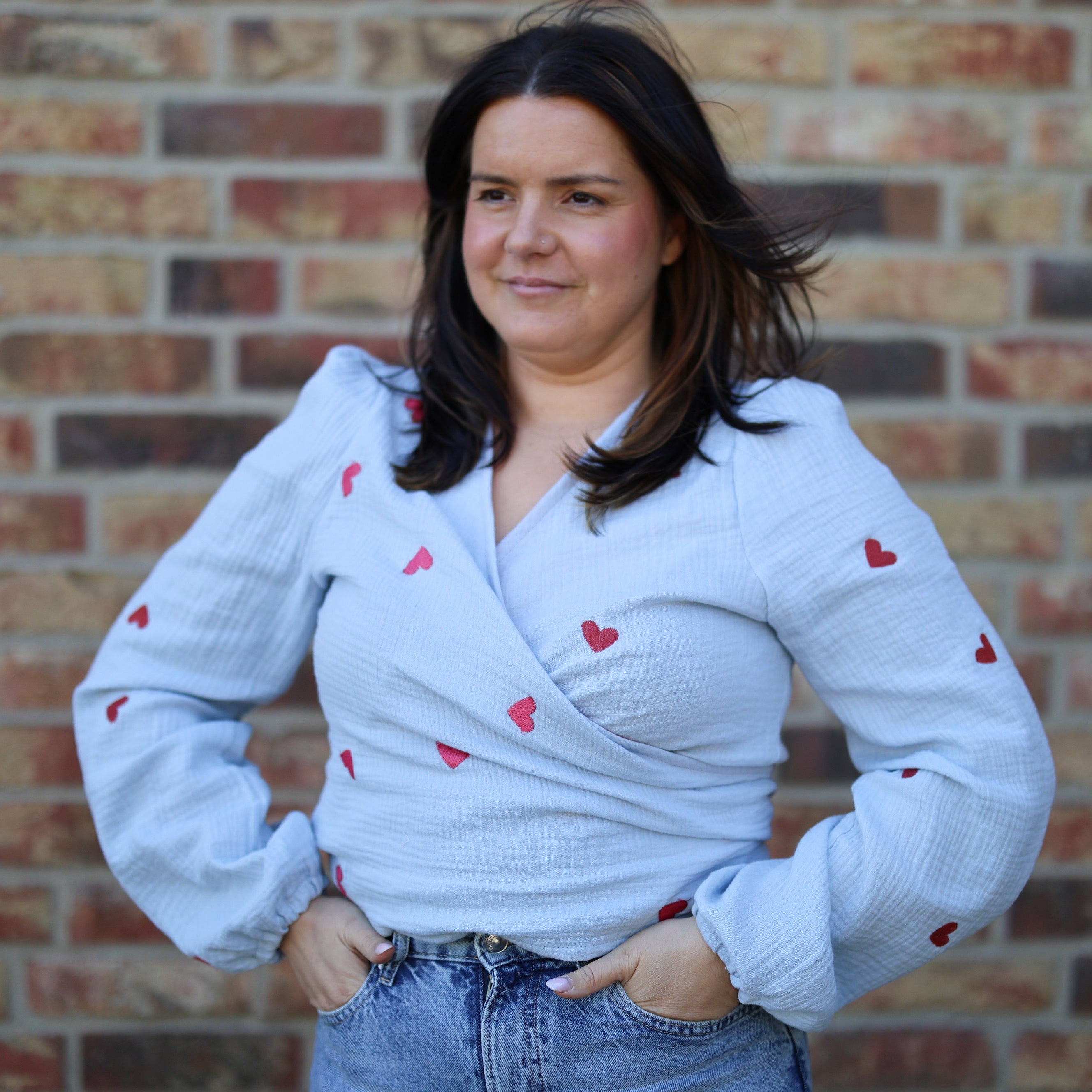 Nähanleitung: Comfy Wickelbluse Gr.34-52