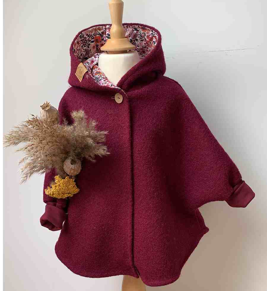 Nähanleitung: Capejacke Maria Größe 86-134