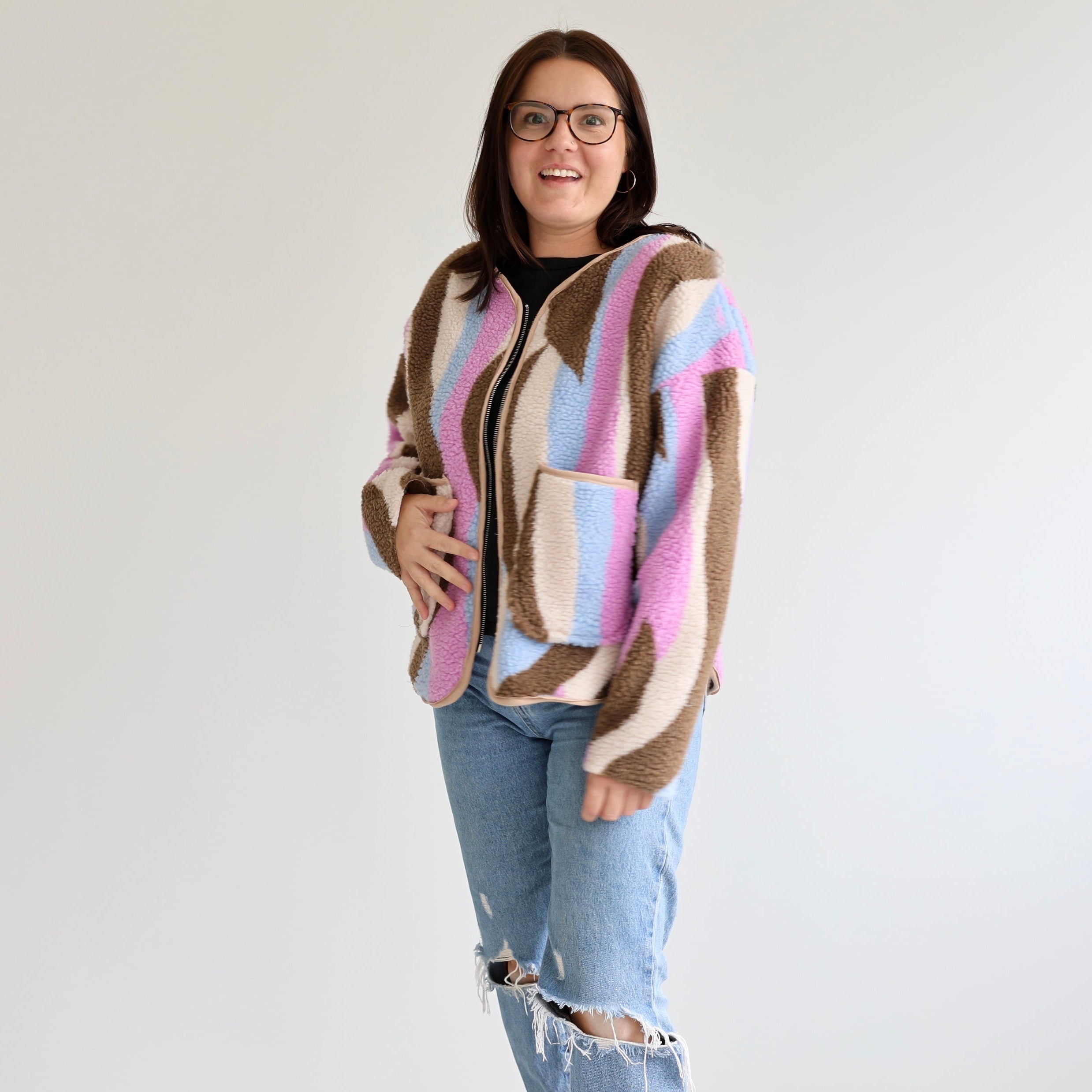 Nähanleitung: Comfy Jacke Größe 34-52