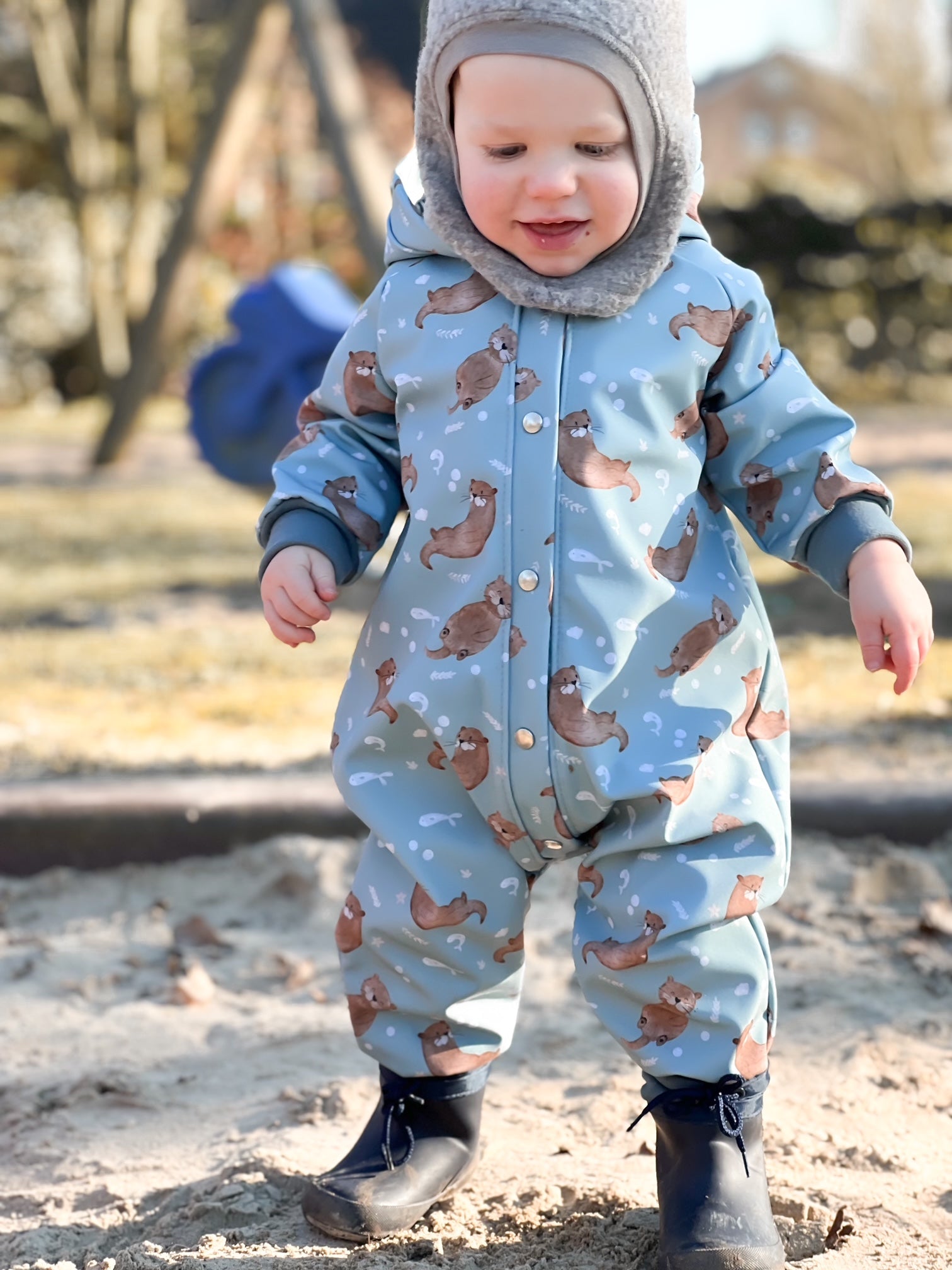 Nähanleitung: Softshell Overall Emmi Größe 74-122