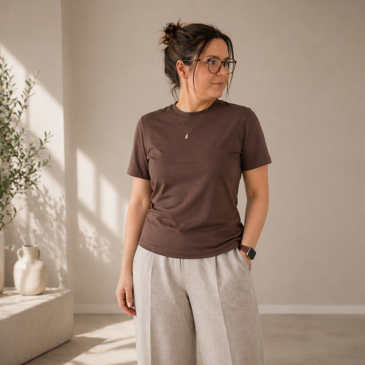 Nähpaket: Slim Fit Shirt aus Jersey (Gr. 34-52)