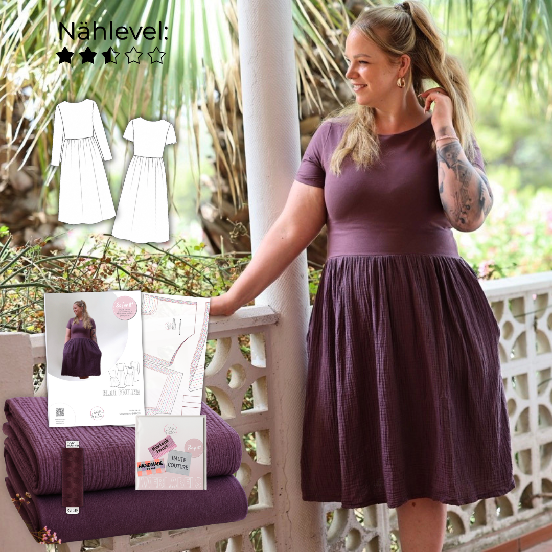 Nähpaket: Kleid Paulina (Gr. 34-52)