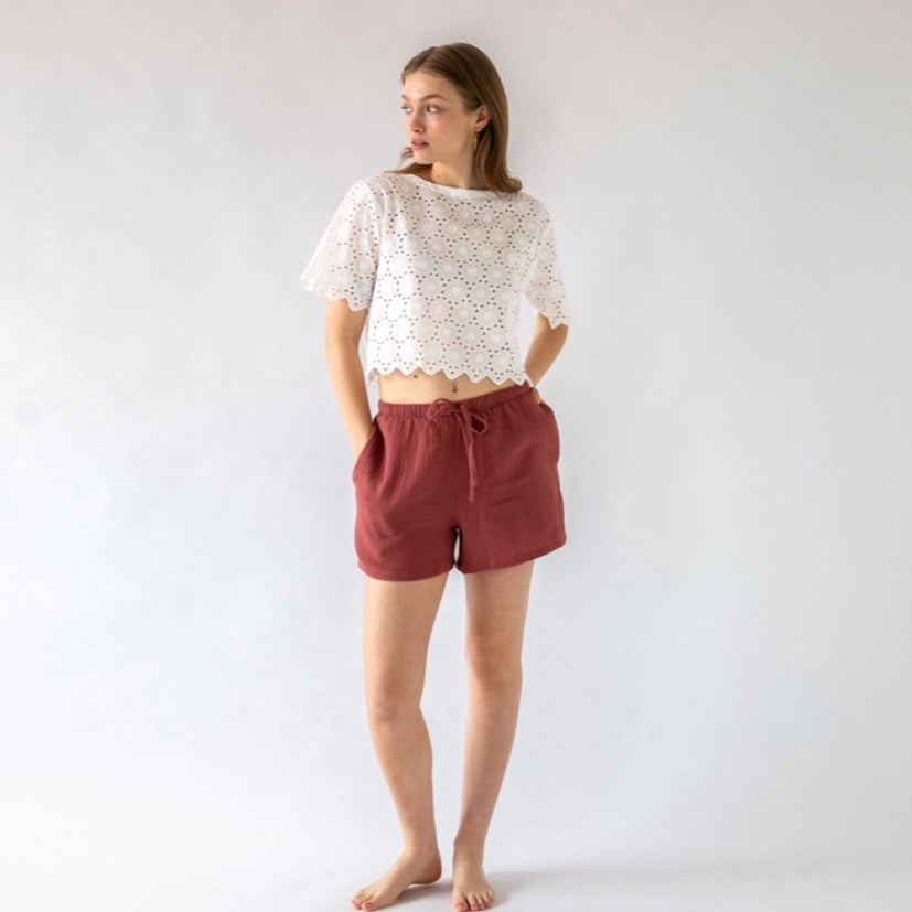 2 FÜR 1: Kurze Cozy Pants (Gr. 34-52)