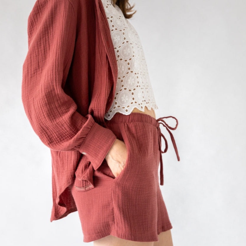 2 FÜR 1: Kurze Cozy Pants (Gr. 34-52)