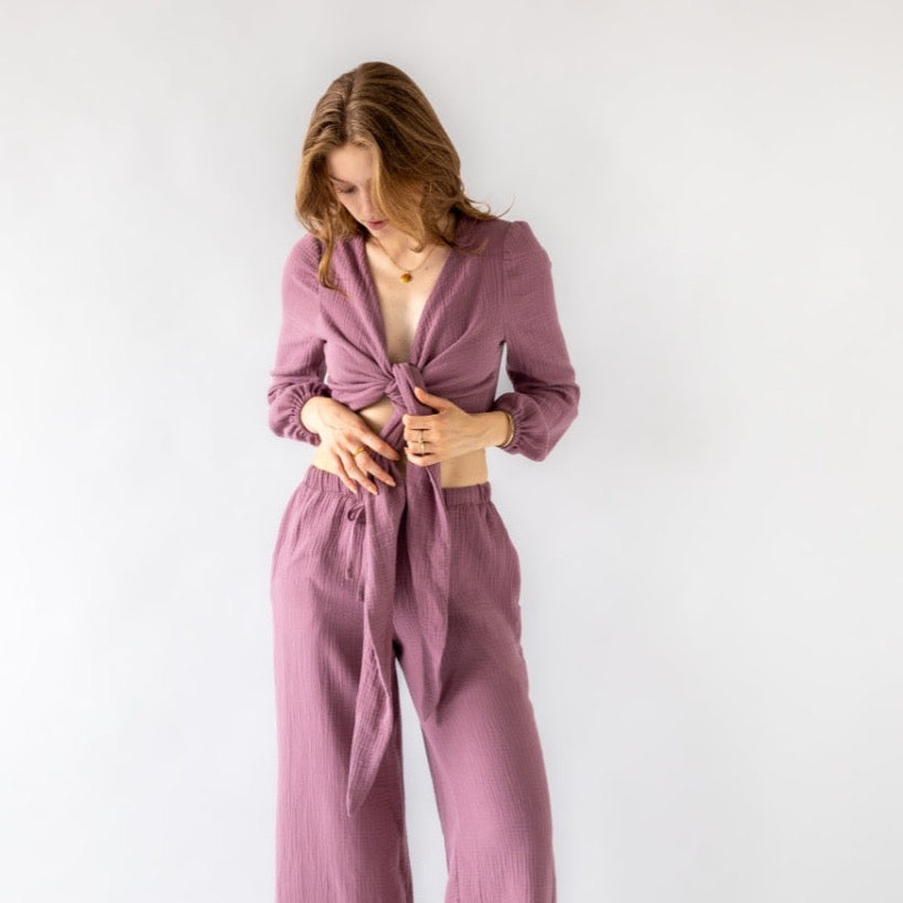 Nähanleitung: Comfy Wickelbluse Gr.34-52