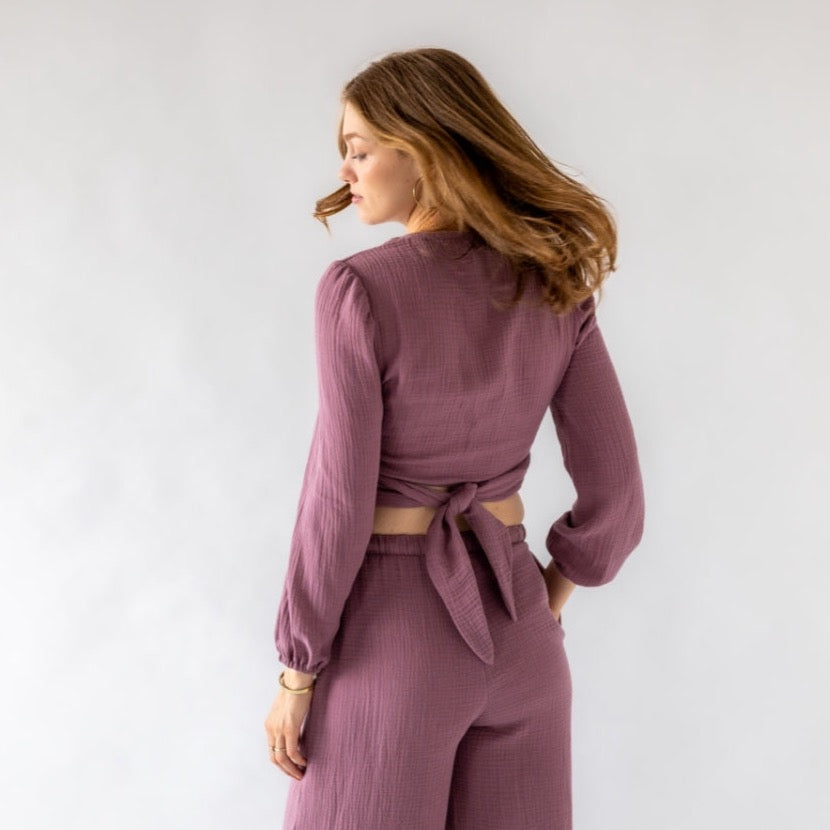 Nähpaket: Comfy Wickelbluse (Gr. 34-52)
