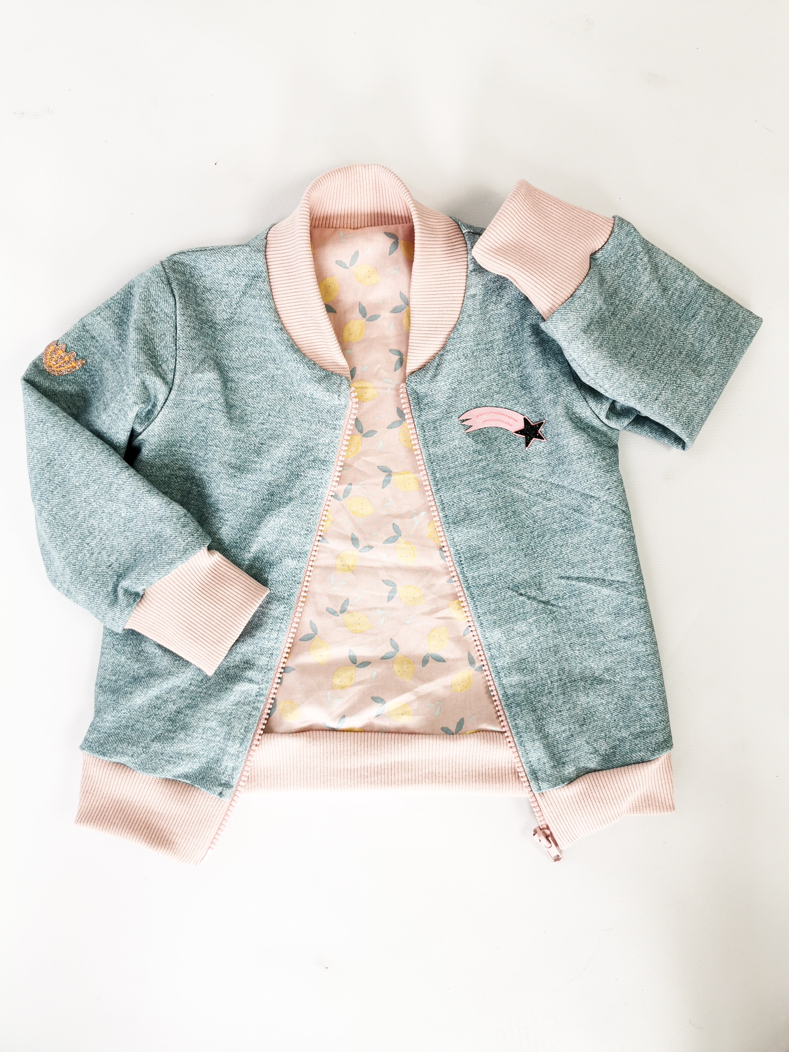 Nähanleitung: Collegejacke Paul Größe 56-110