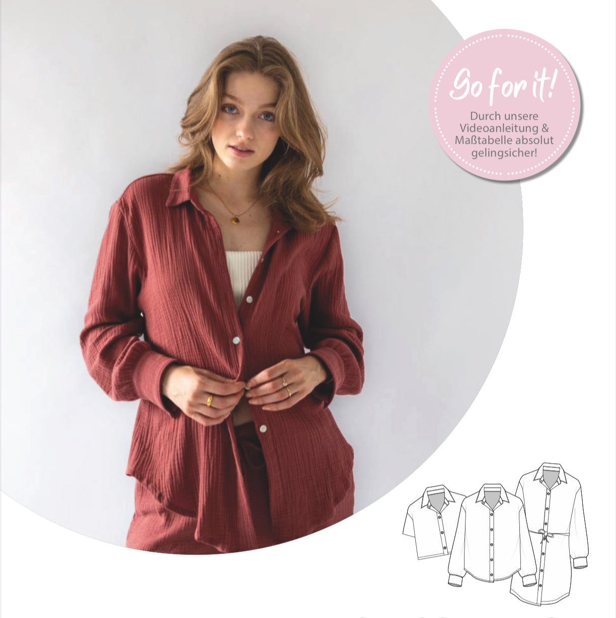 Nähanleitung: Classy Bluse Gr.34-52