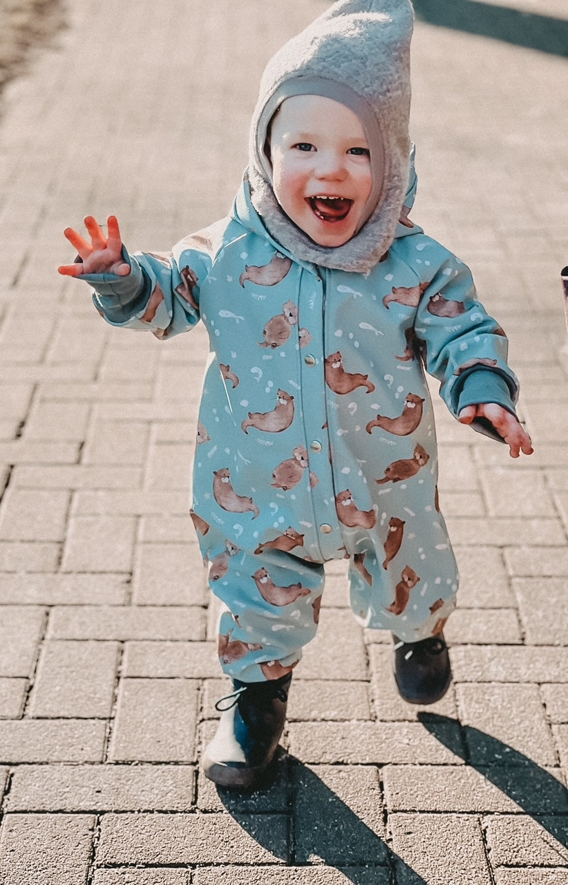 Nähanleitung: Softshell Overall Emmi Größe 74-122