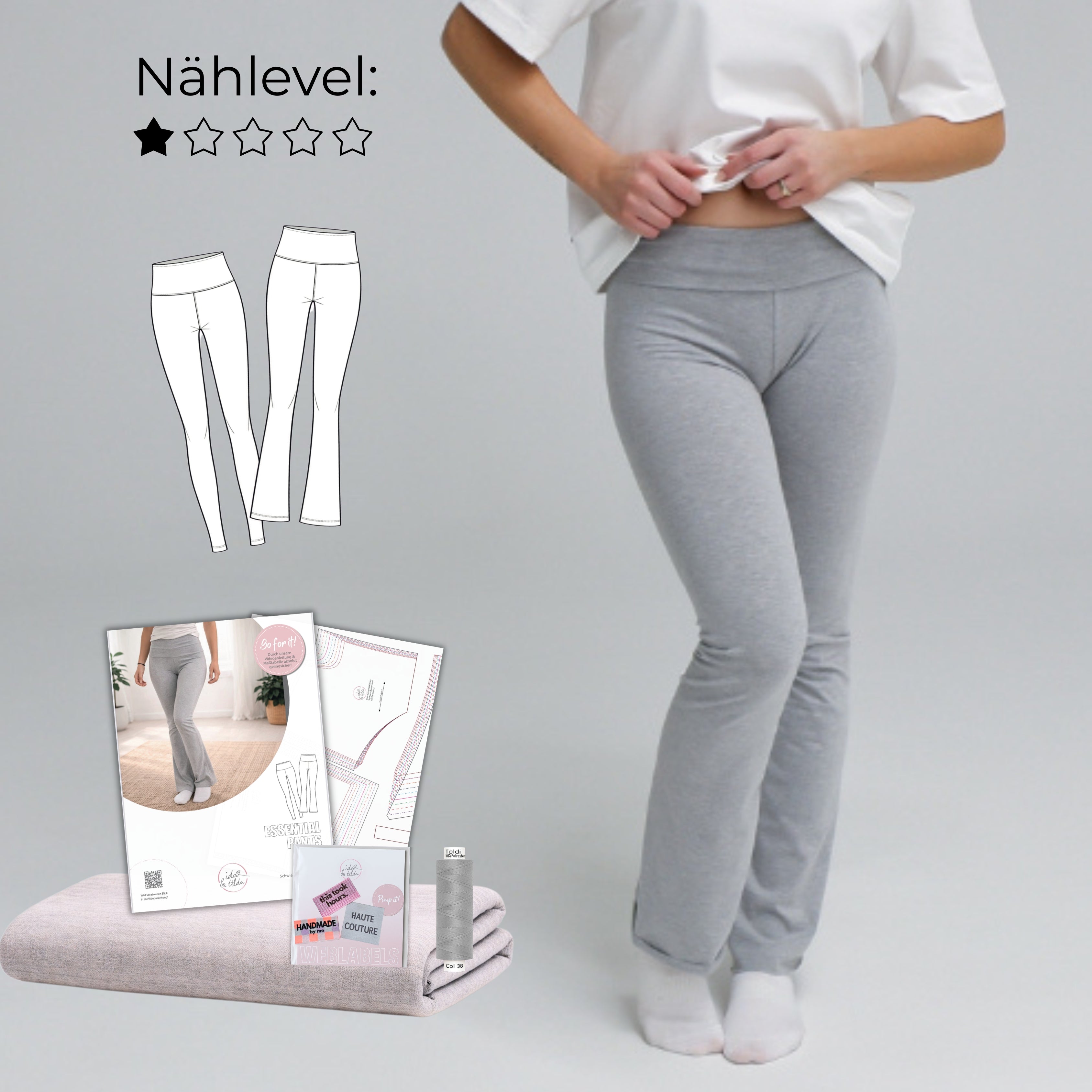 Nähpaket: Essential Pants(Gr. 34-52)