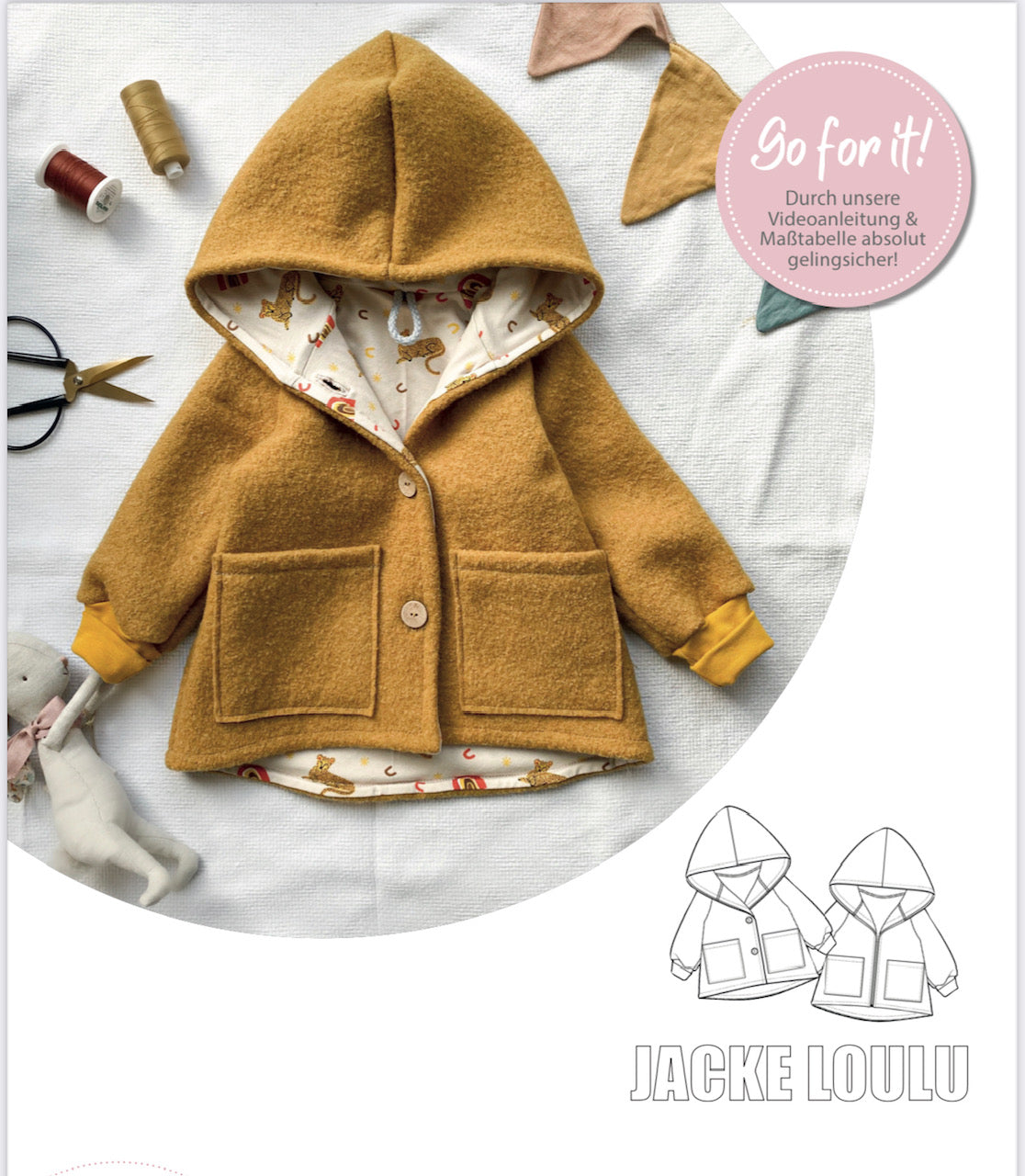 Nähanleitung: Jacke Loulu Größe 74-122