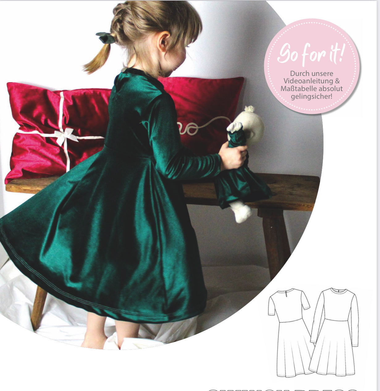 Nähanleitung: Swingy Dress KIDS Größe 74-134