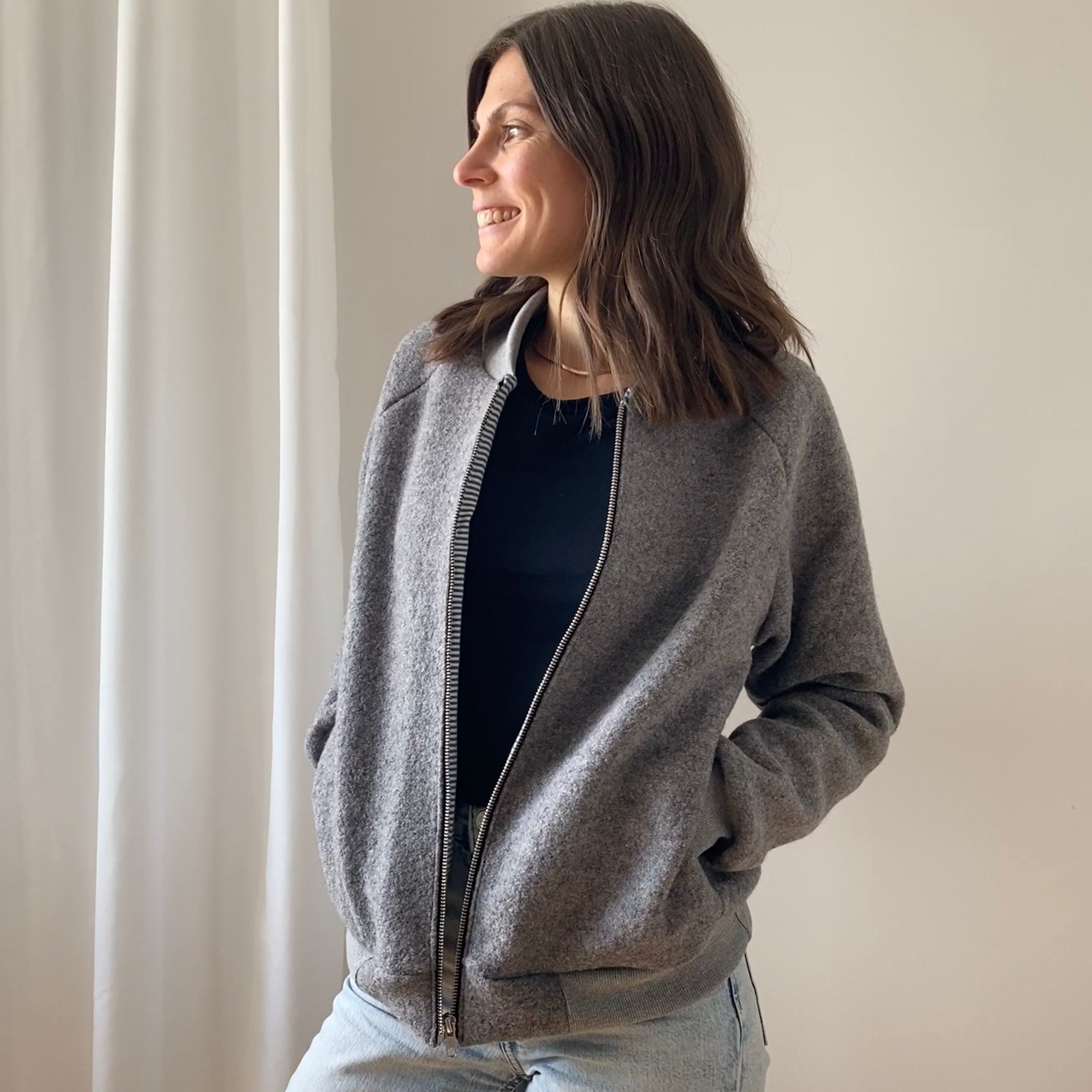 Nähanleitung: Collegejacke Paul Gr.34-52