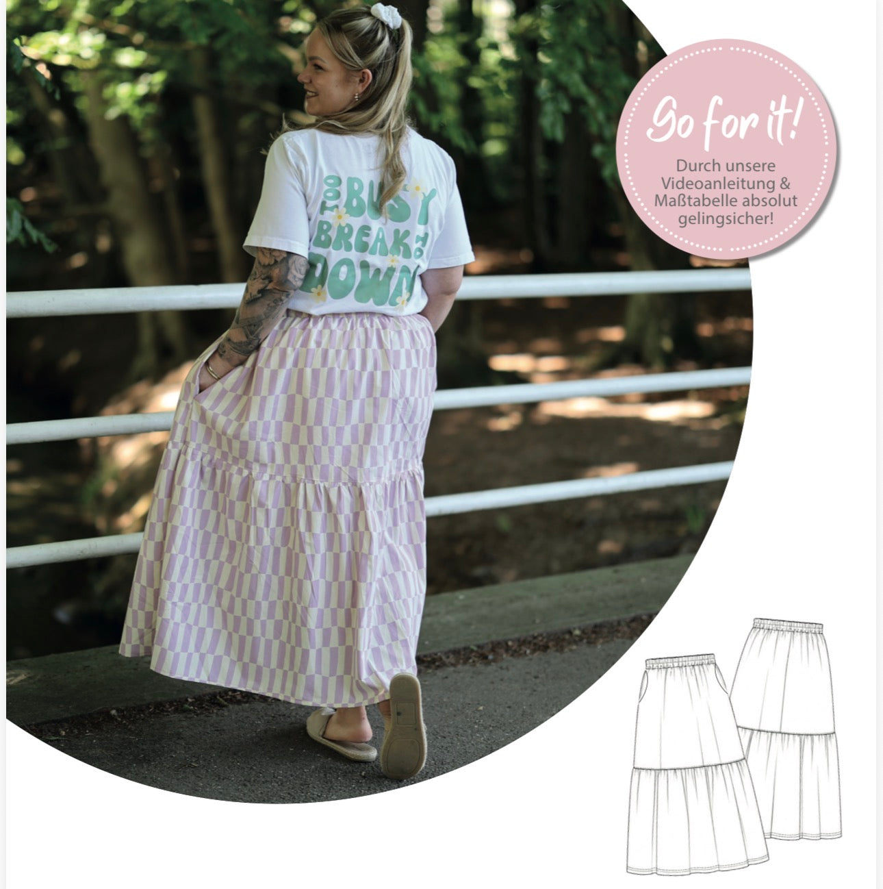 Nähanleitung: Sunday Skirt Gr. 34-52