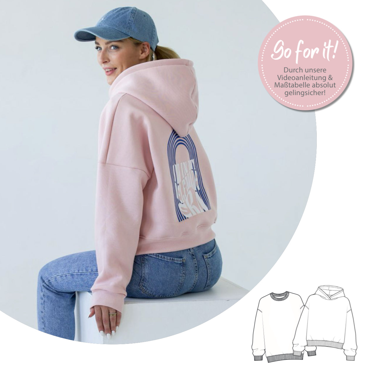 Nähanleitung: Lazy Sweater Größe XS-XXL