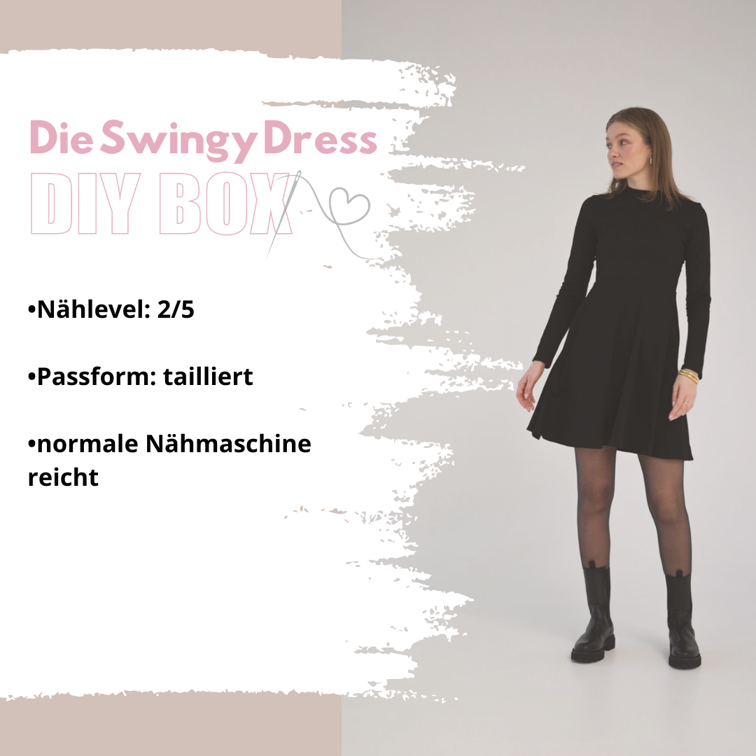 Nähpaket: Swingy Dress (Gr. 34-52)