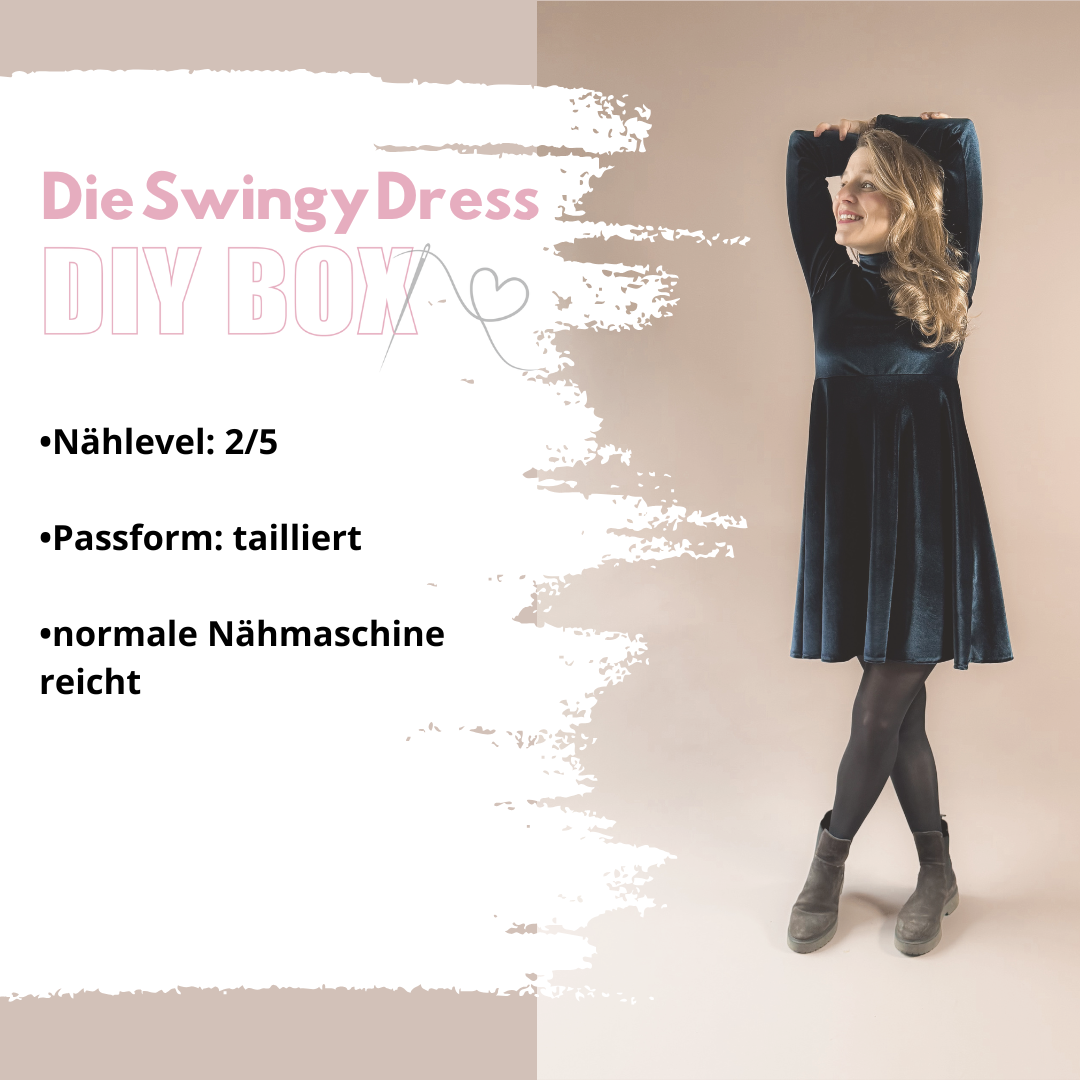 Nähanleitung: Swingy Dress Größe 34-52