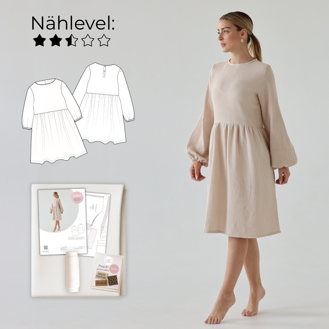 Nähpaket: Kleid Alenja (Gr. 34-52)