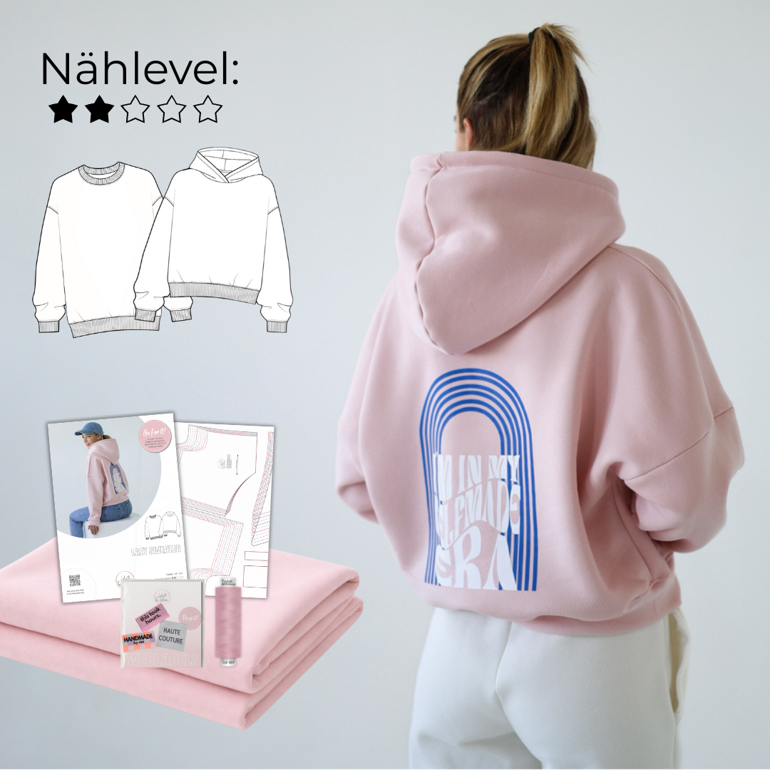 Nähpaket: Lazy Sweater Gr. XS-XXL
