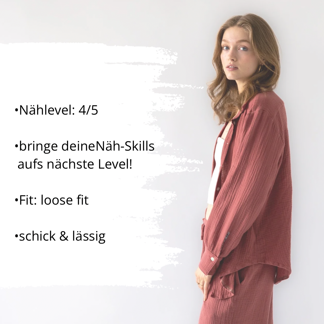 Nähanleitung: Classy Bluse Gr.34-52