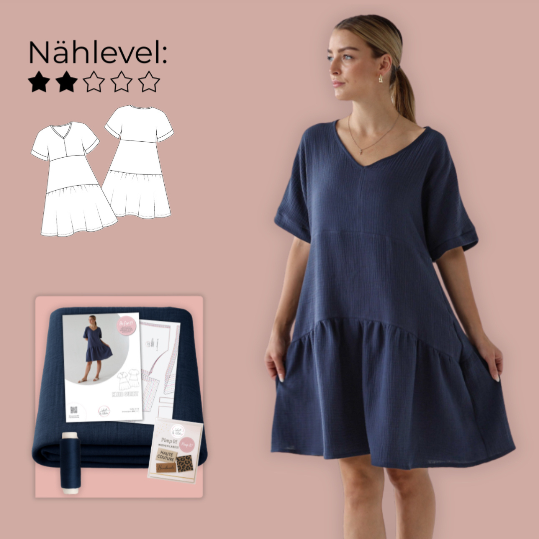 Nähpaket: Kleid Sunny (Gr. 34-52)