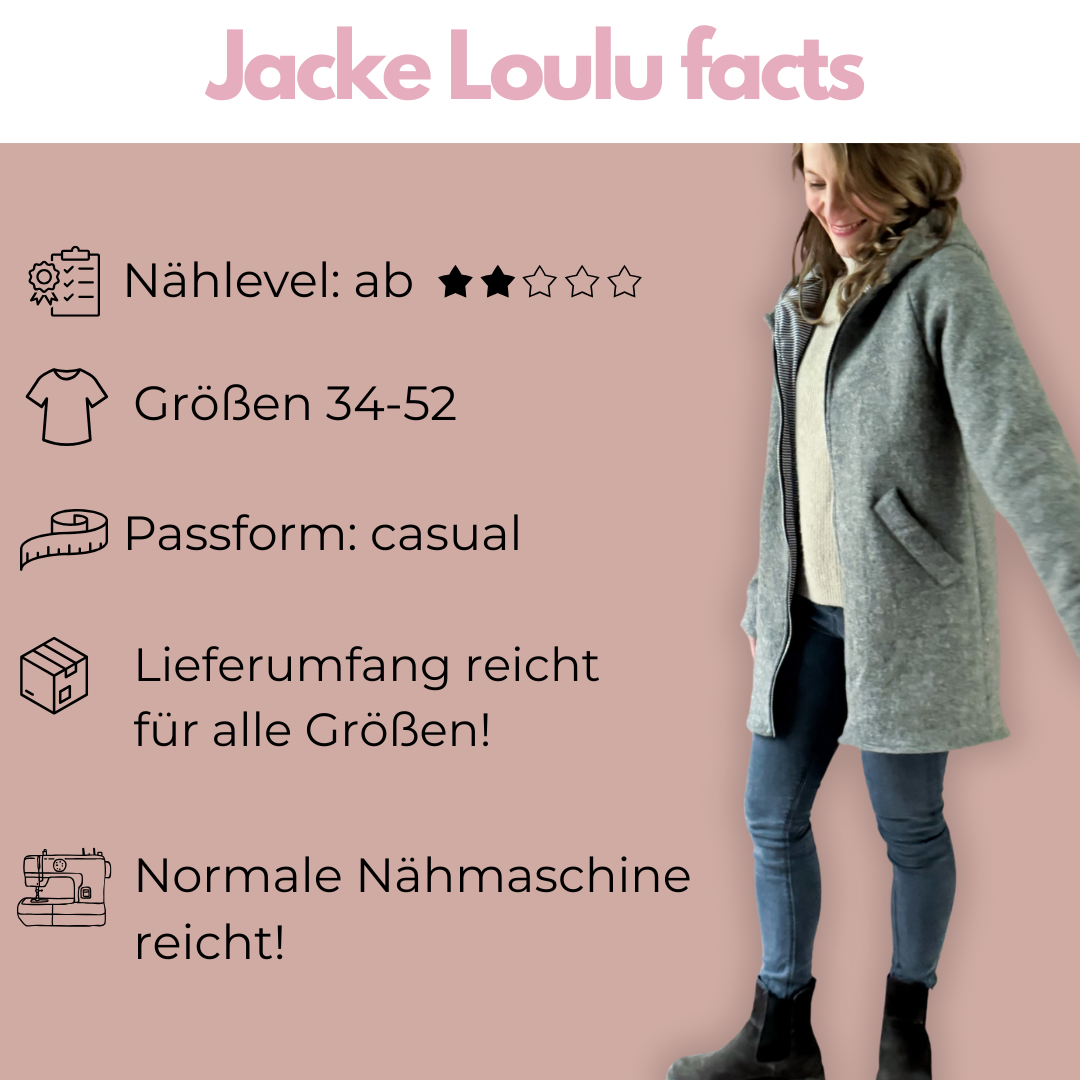 Nähpaket: Jacke Loulu DIY Box Gr. 34-52