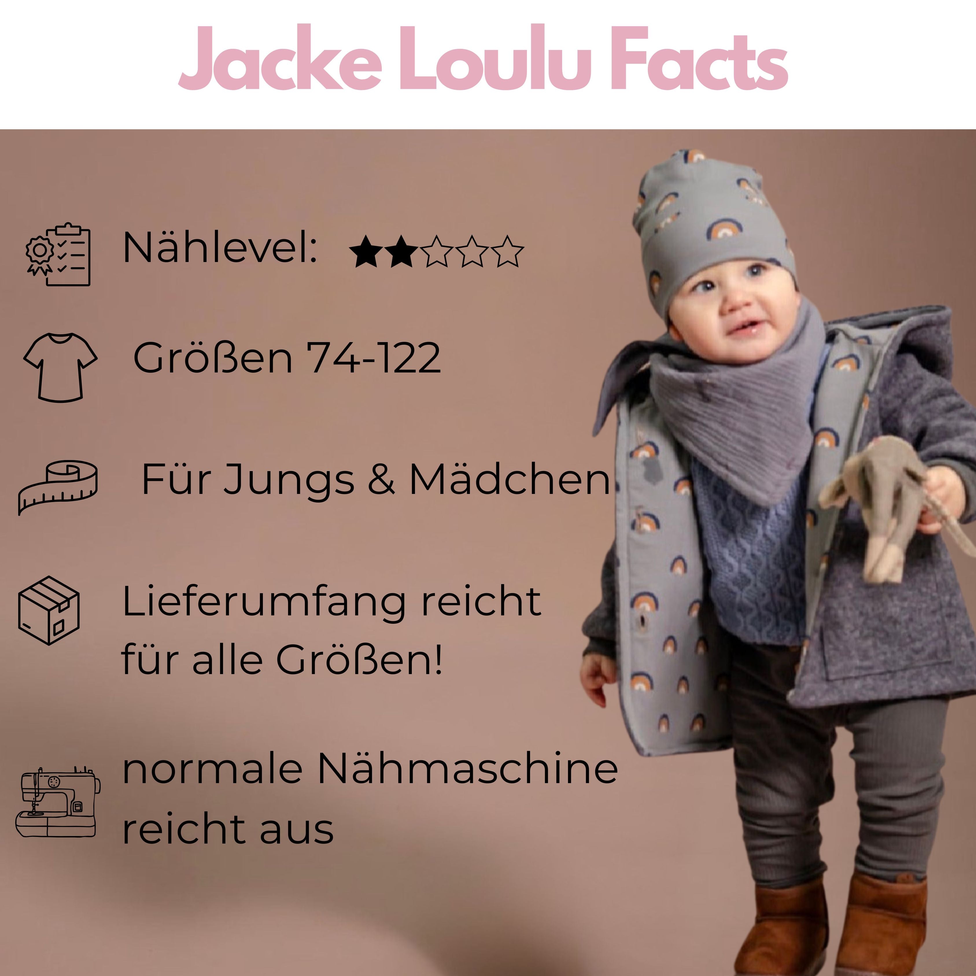 Nähpaket: Jacke Loulu DIY Box Gr. 74-122