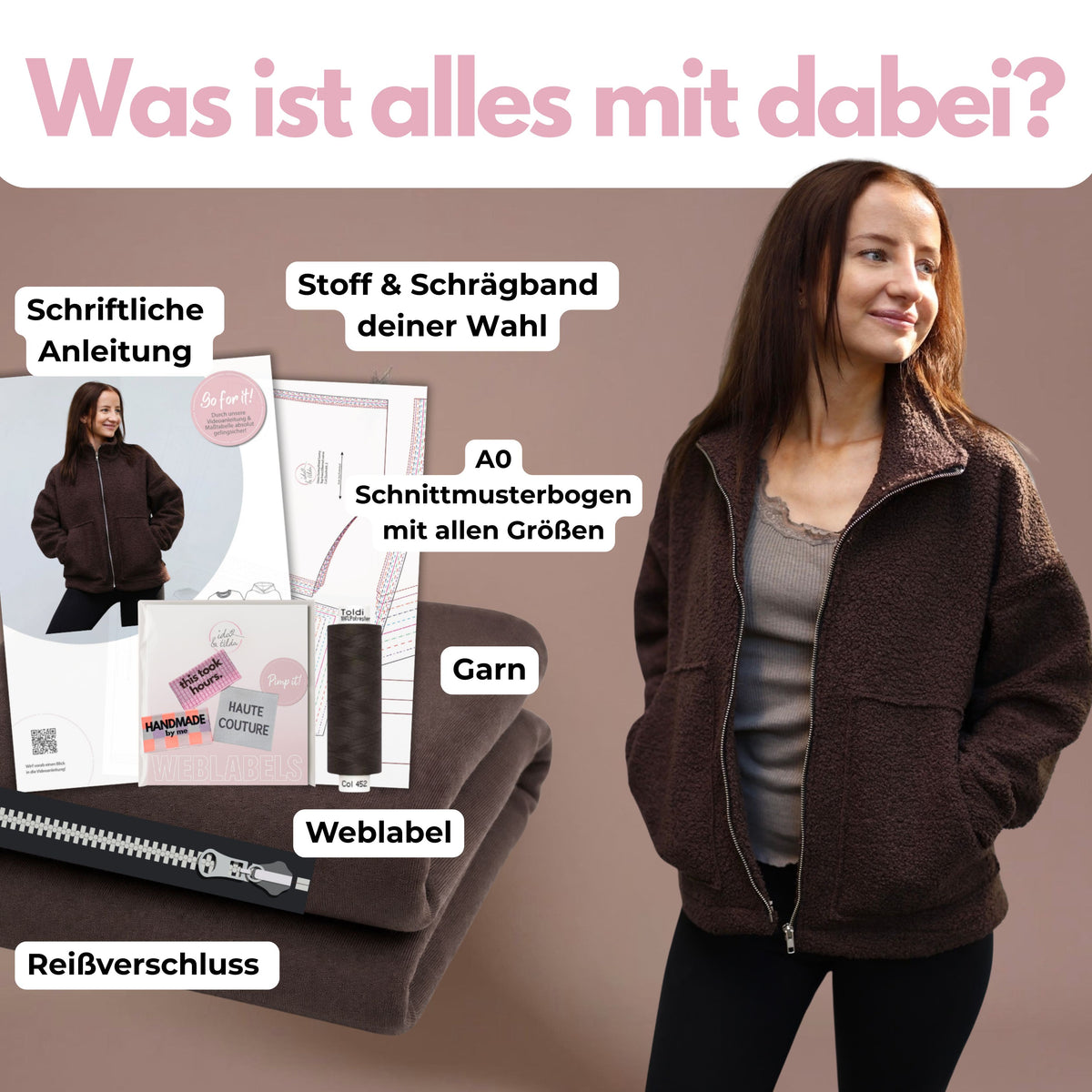Nähpaket: Jacke Larry (Gr. 34-52)
