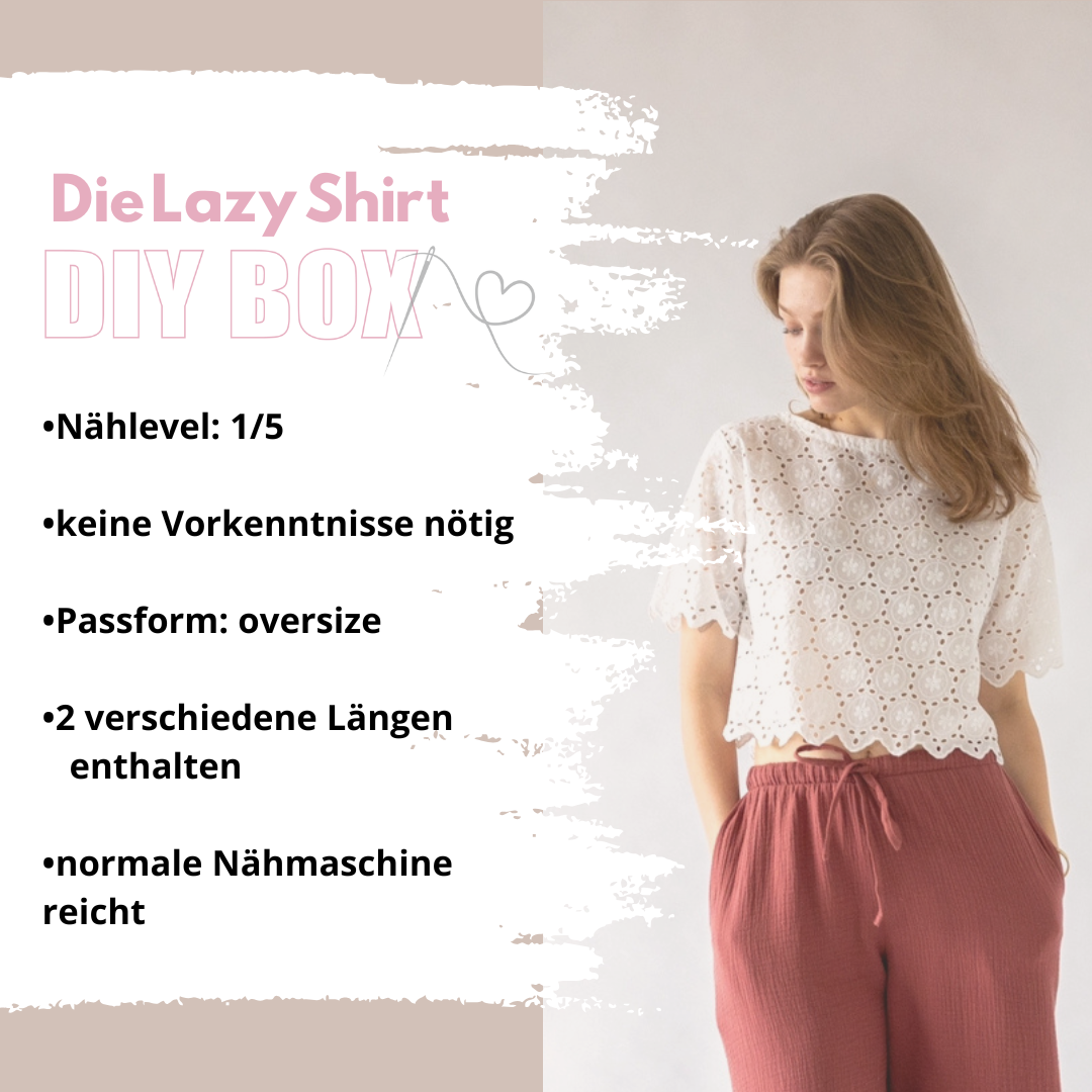 Nähpaket: Lazy Shirt aus Webware (Gr. 34-52)