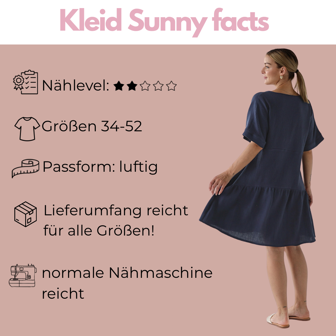Nähpaket: Kleid Sunny (Gr. 34-52)