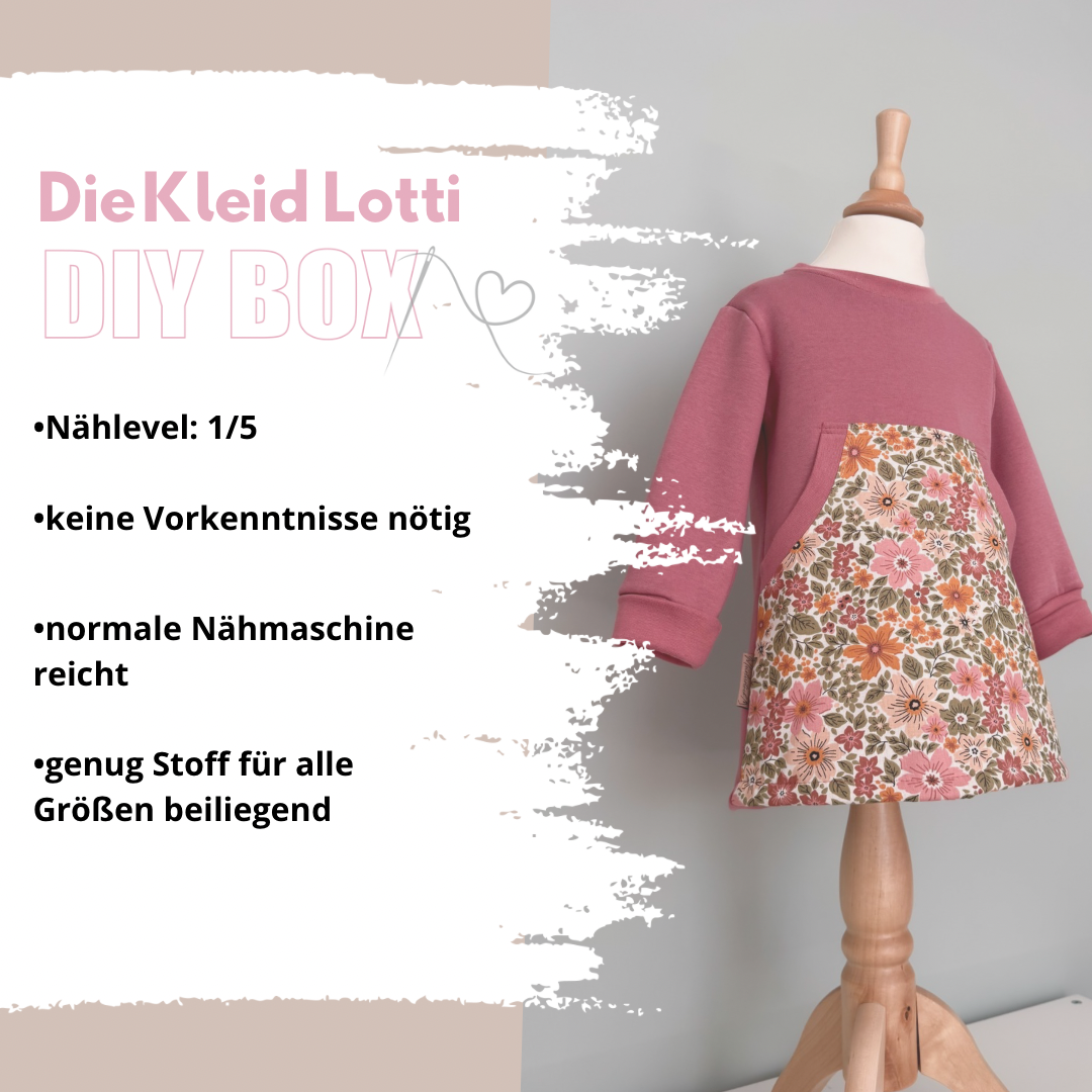 Nähpaket: Kleid Lotti DIY Box Gr. 74-134