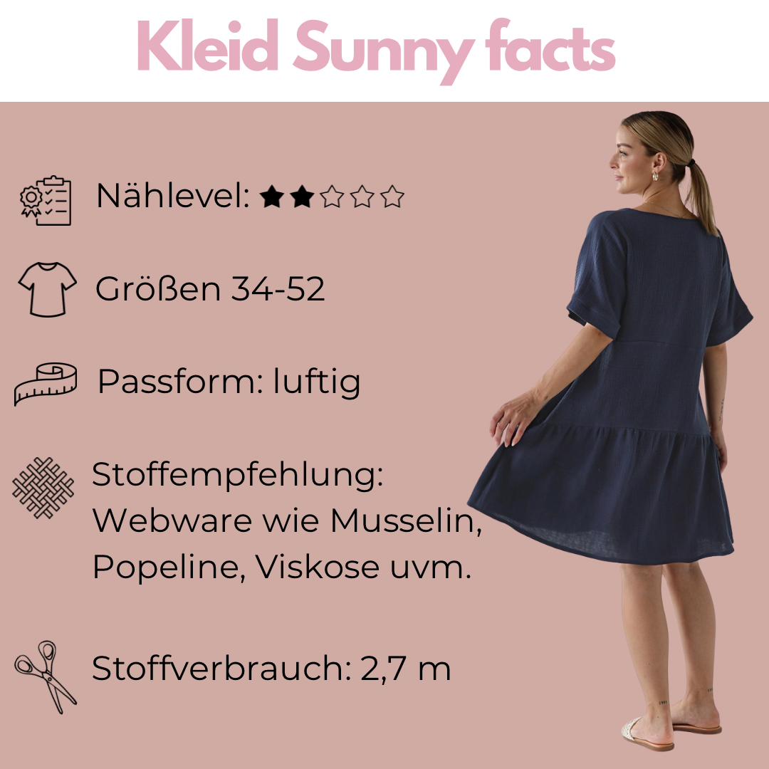 Nähanleitung: Kleid Sunny Gr.34-52