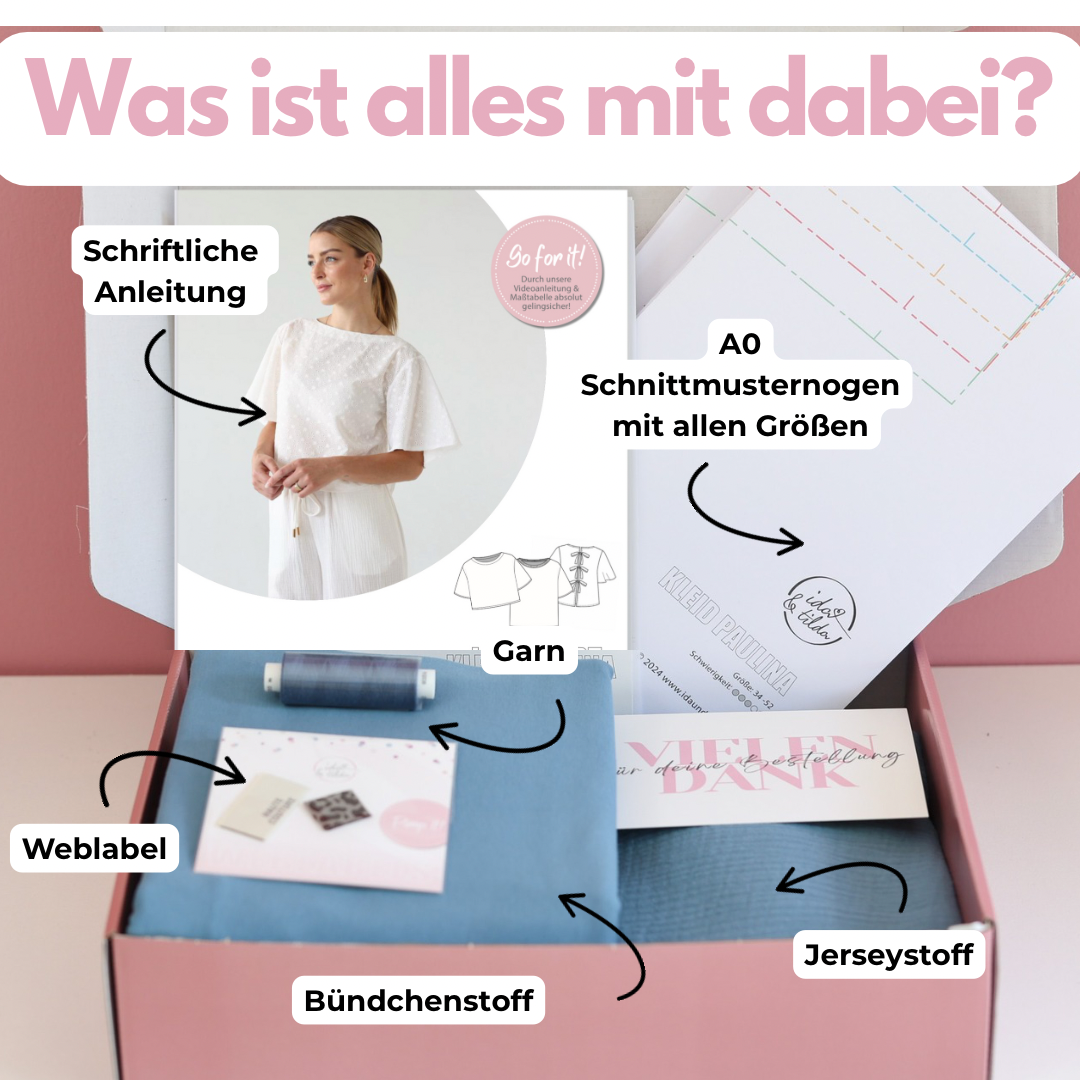 Nähpaket: Lazy Shirt aus Jersey (Gr. 34-52)