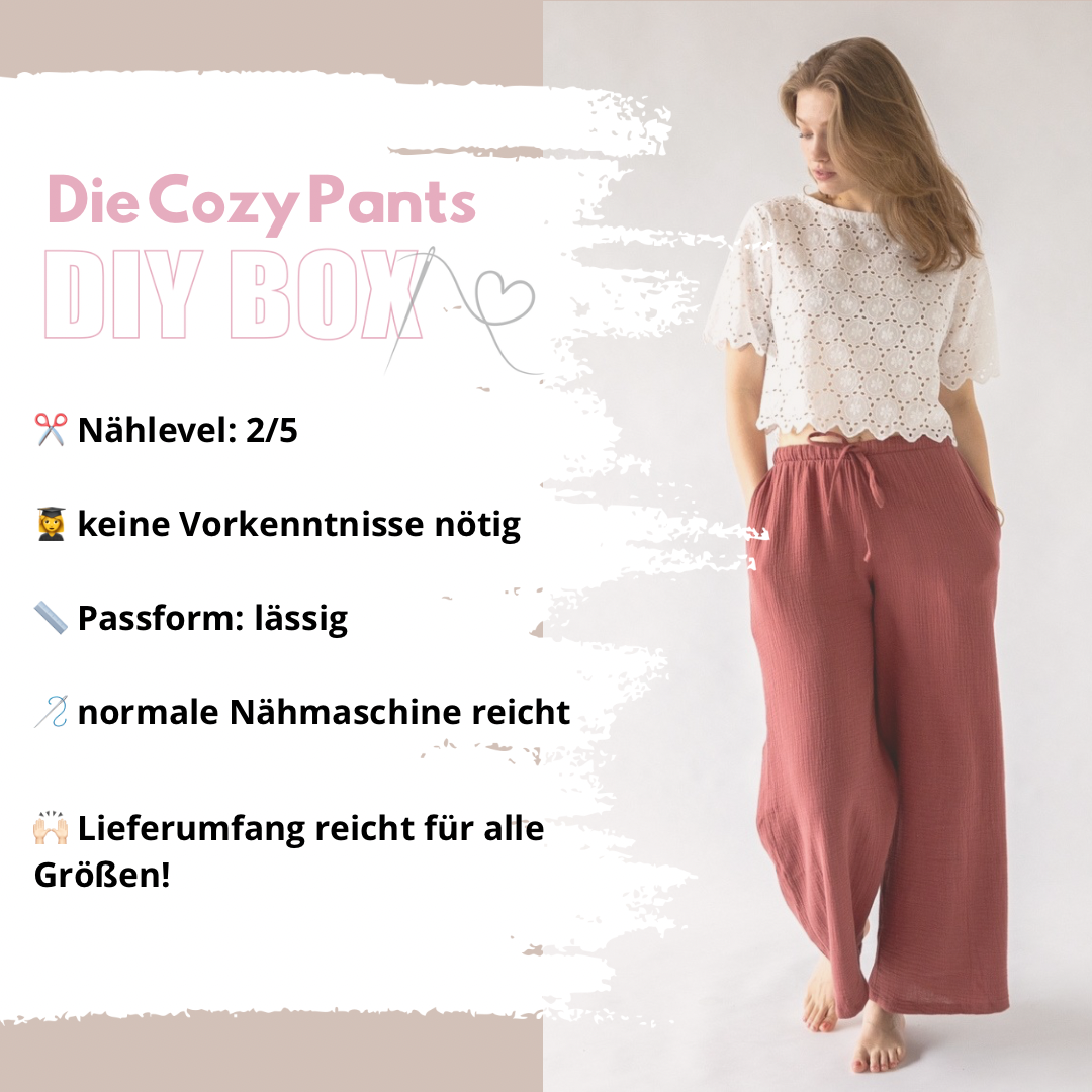 Nähpaket: Cozy Pants DIY Box (Gr. 34-52)