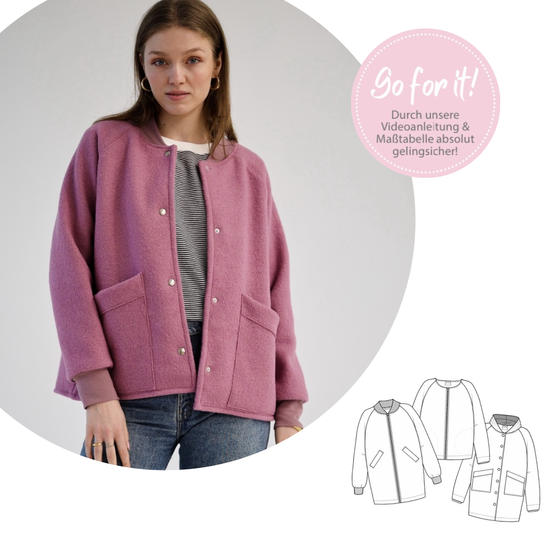 Nähanleitung: Jacke / Mantel Sarah Gr.34-52