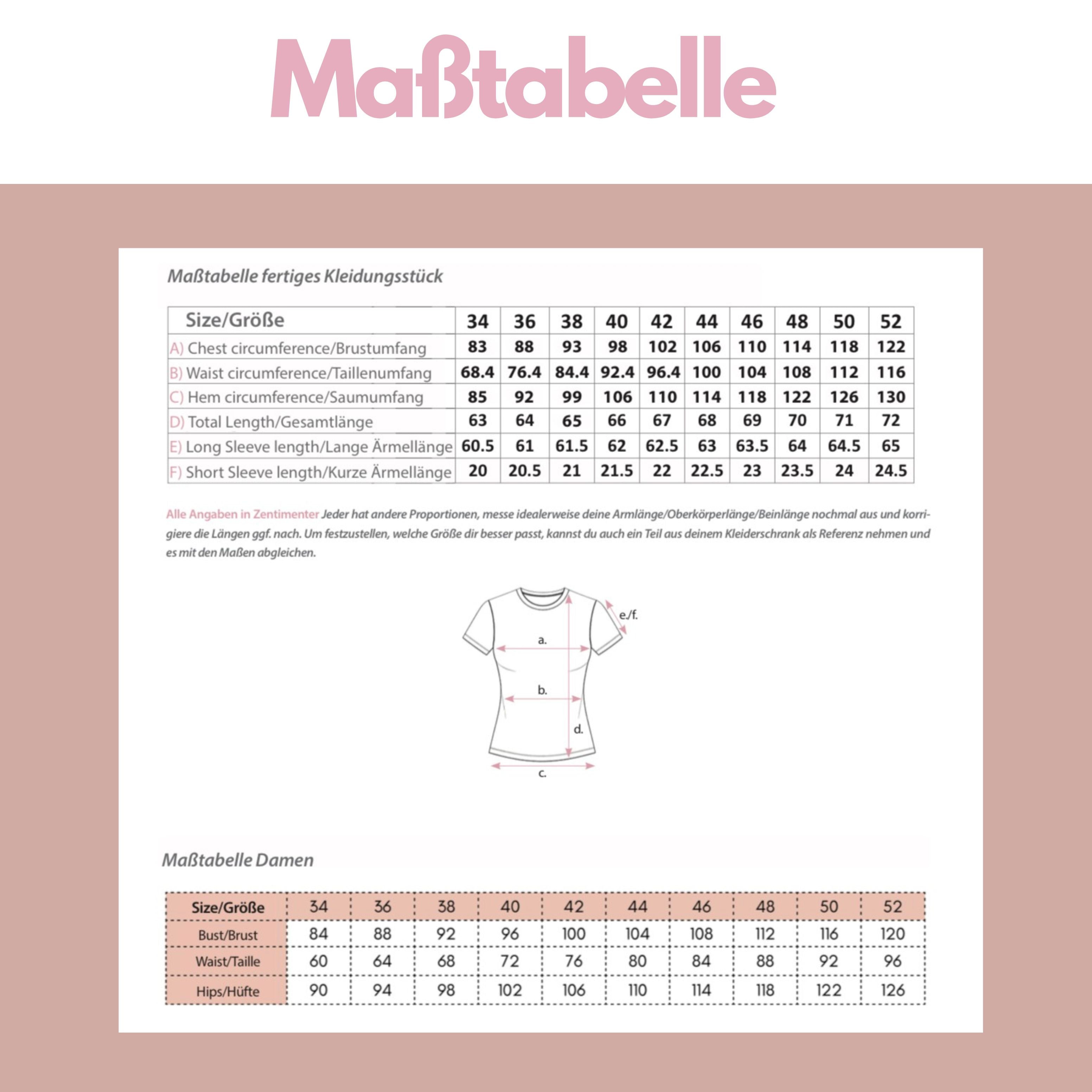 Nähanleitung: Slim Fit Shirt Gr. 34-52