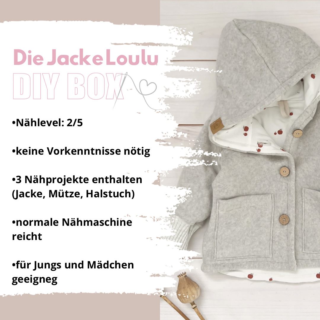 Nähpaket: Jacke Loulu DIY Box Gr. 74-122