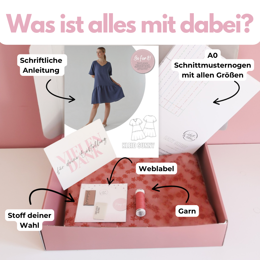 Nähpaket: Kleid Sunny (Gr. 34-52)