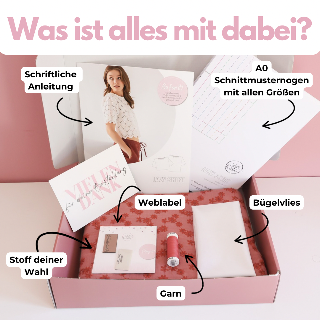 Nähpaket: Lazy Shirt aus Webware (Gr. 34-52)