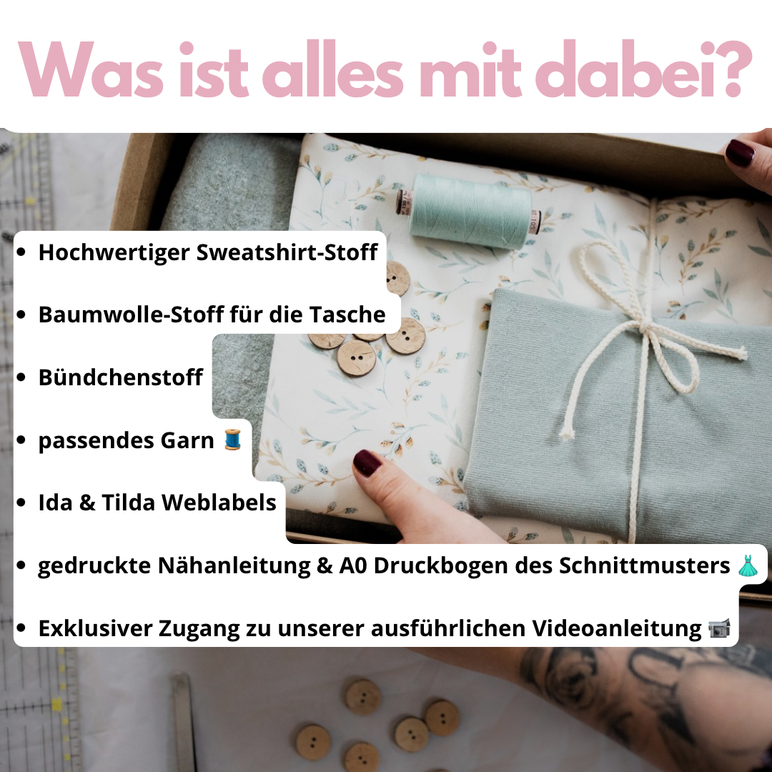 Nähpaket: Kleid Lotti DIY Box Gr. 74-134