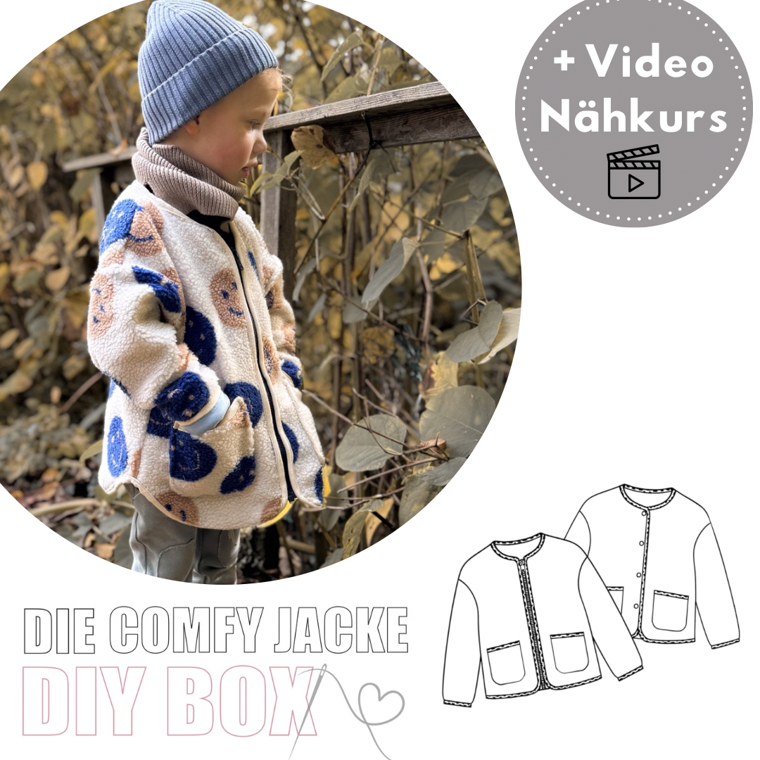 Nähpaket: Comfy Jacke Kids & Teens Gr. 74-140