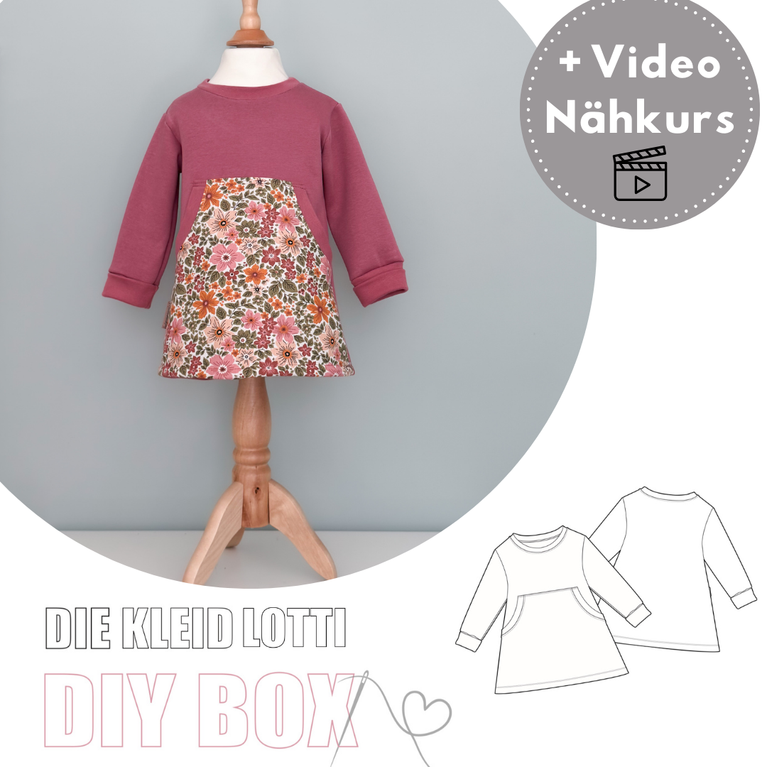 Nähpaket: Kleid Lotti DIY Box Gr. 74-134