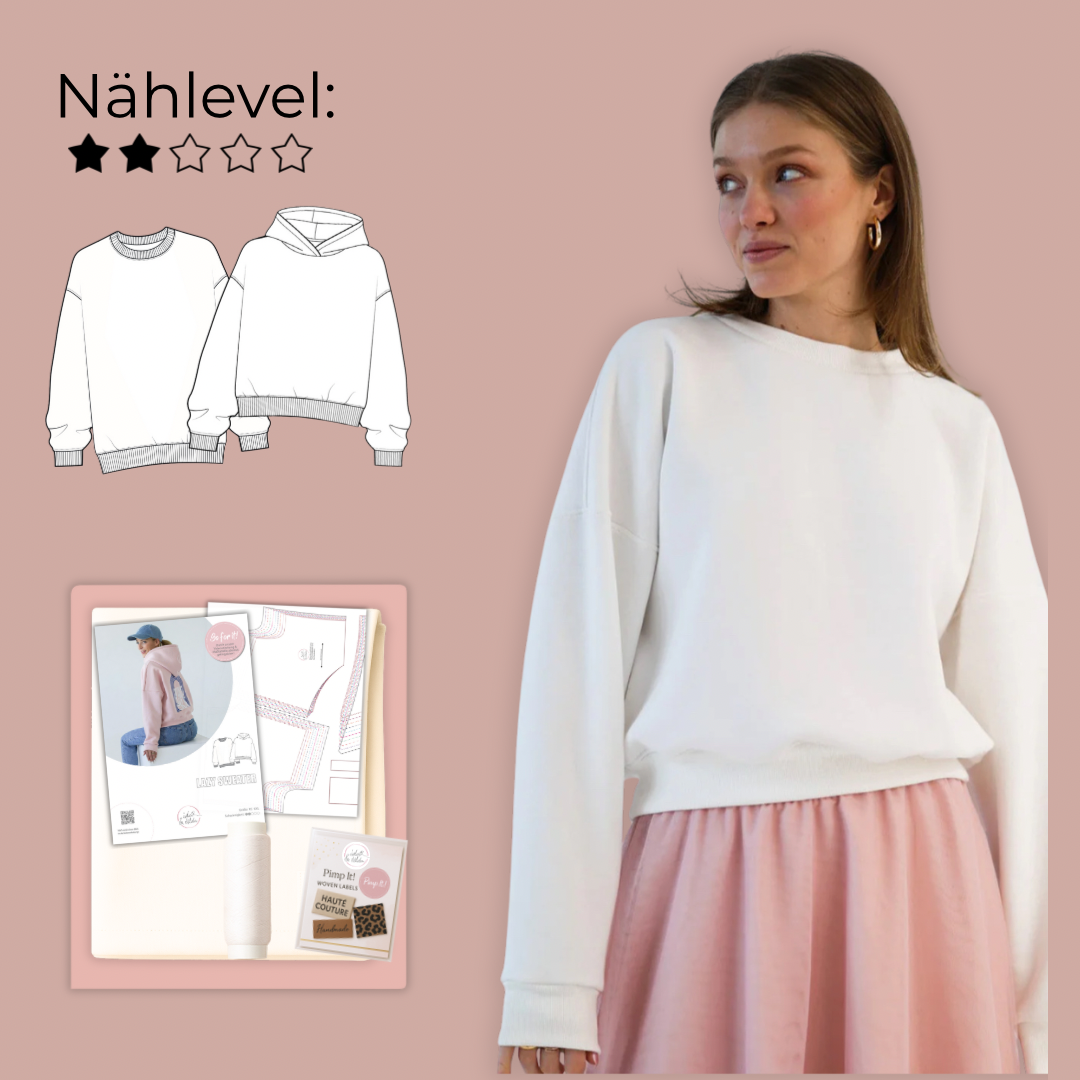 Nähpaket: Lazy Sweater Gr. XS-XXL