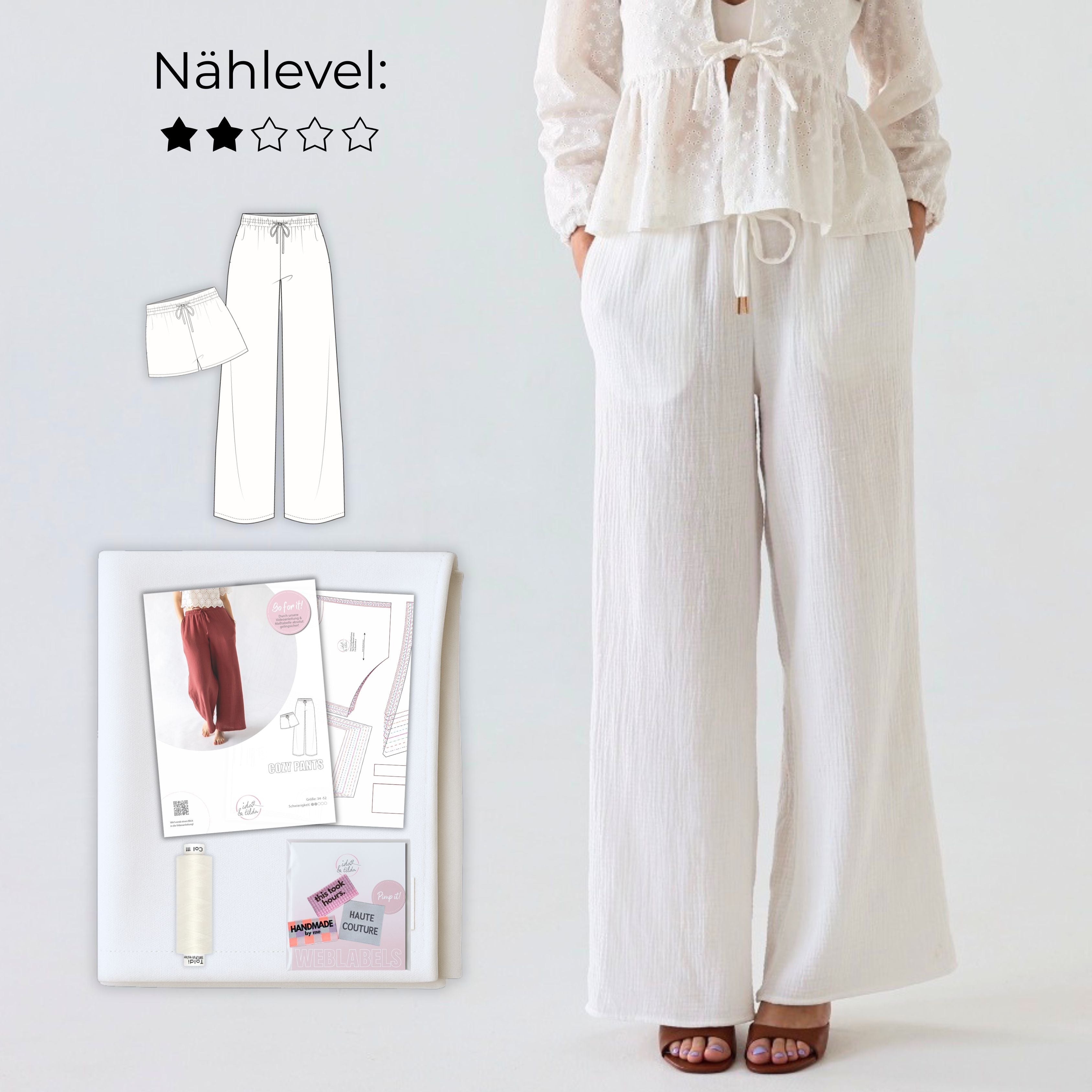 Nähpaket: Cozy Pants (Gr. 34-52)