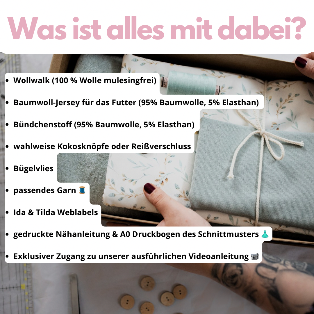 Nähpaket: Jacke Loulu DIY Box Gr. 34-52