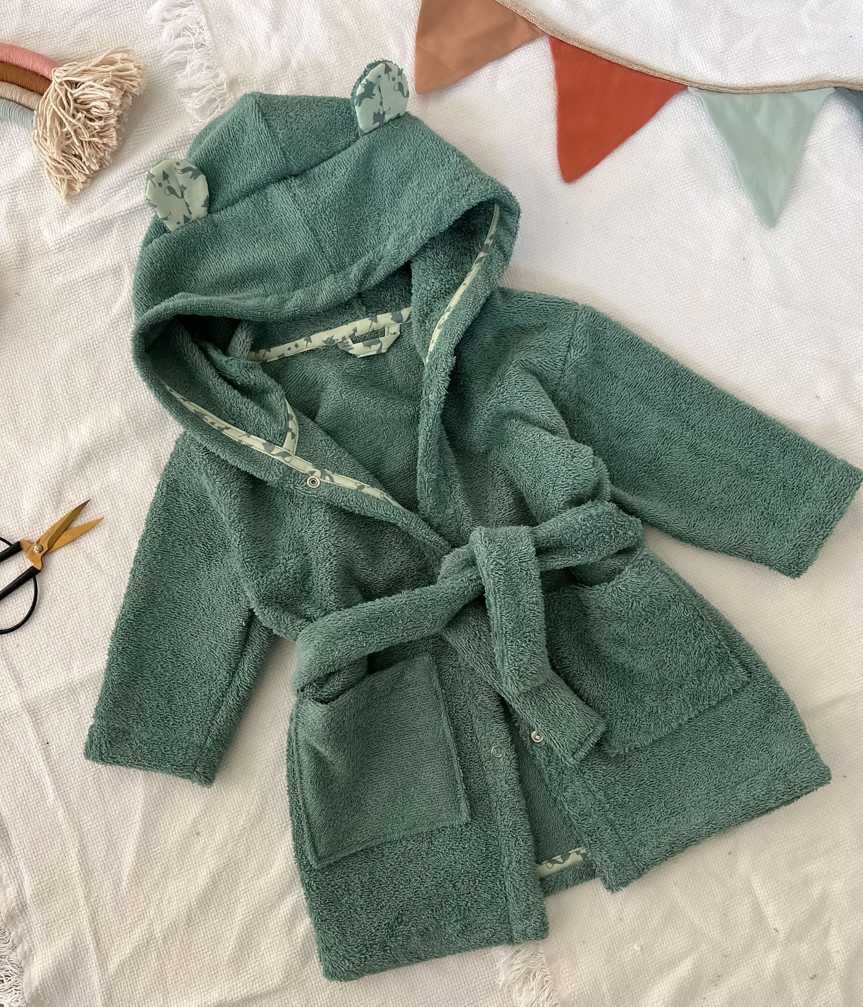 Nähanleitung: Bademantel Kilian Größe 80-134