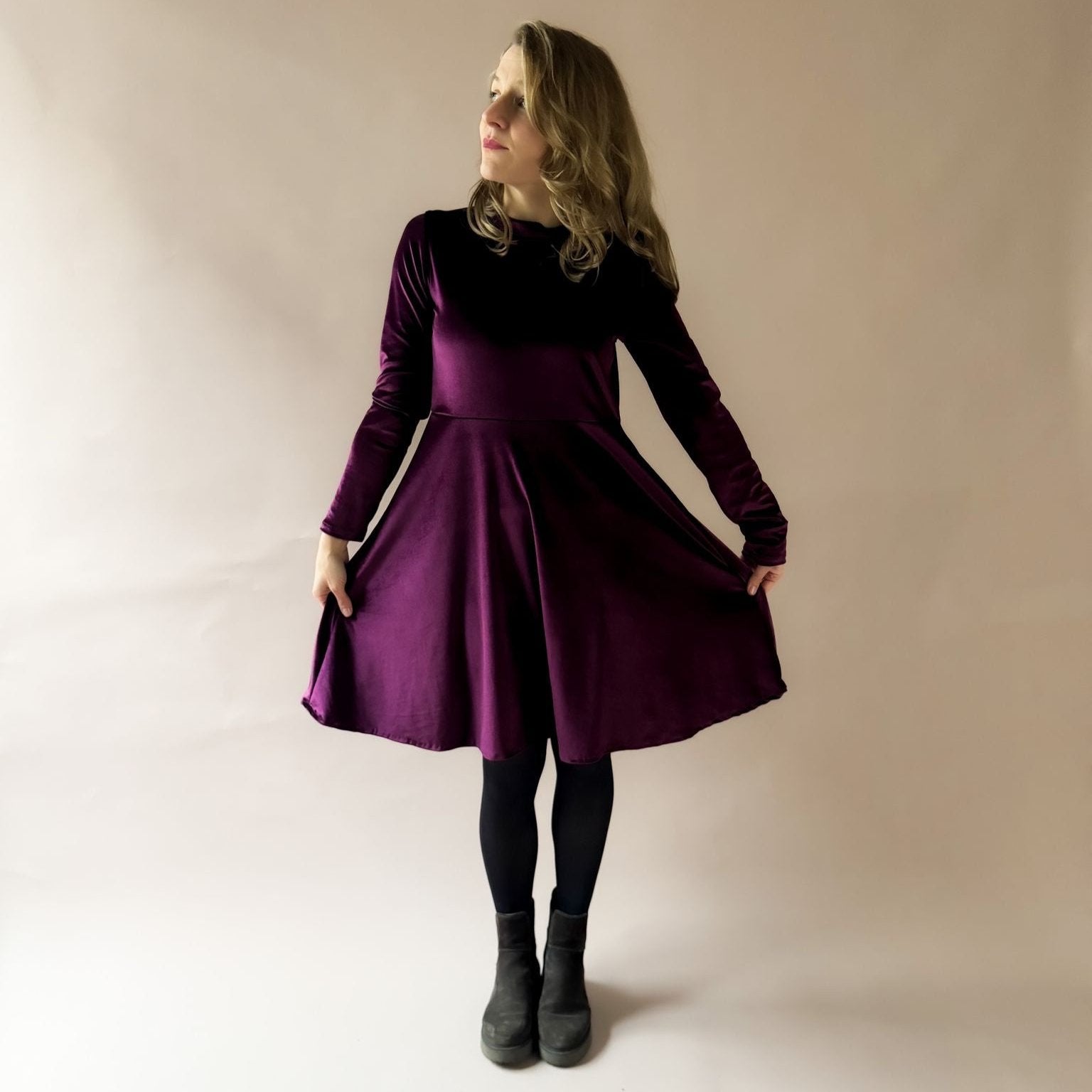 Nähpaket: Swingy Dress (Gr. 34-52)